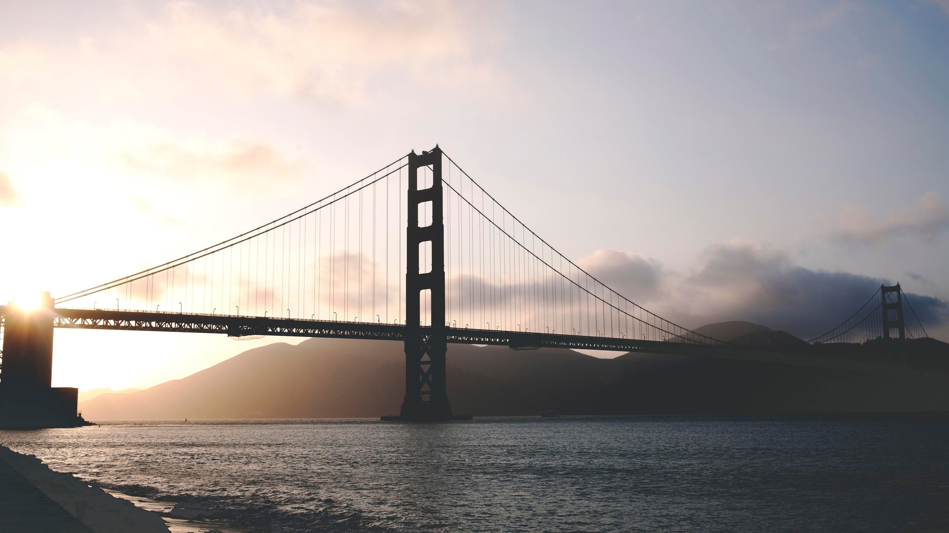Golden Gate Bridge, 4K wallpaper, Golden Gate icon, Stunning view, 3840x2160 4K Desktop