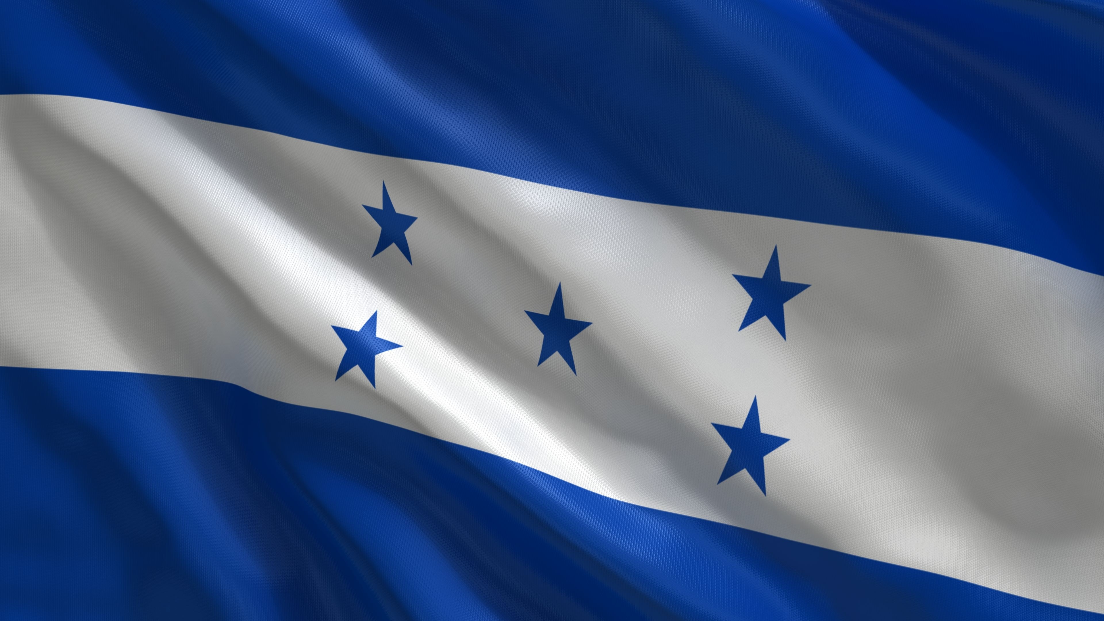 Honduras flag, National flag of Honduras, World flags, Bandera Honduras, 3840x2160 4K Desktop