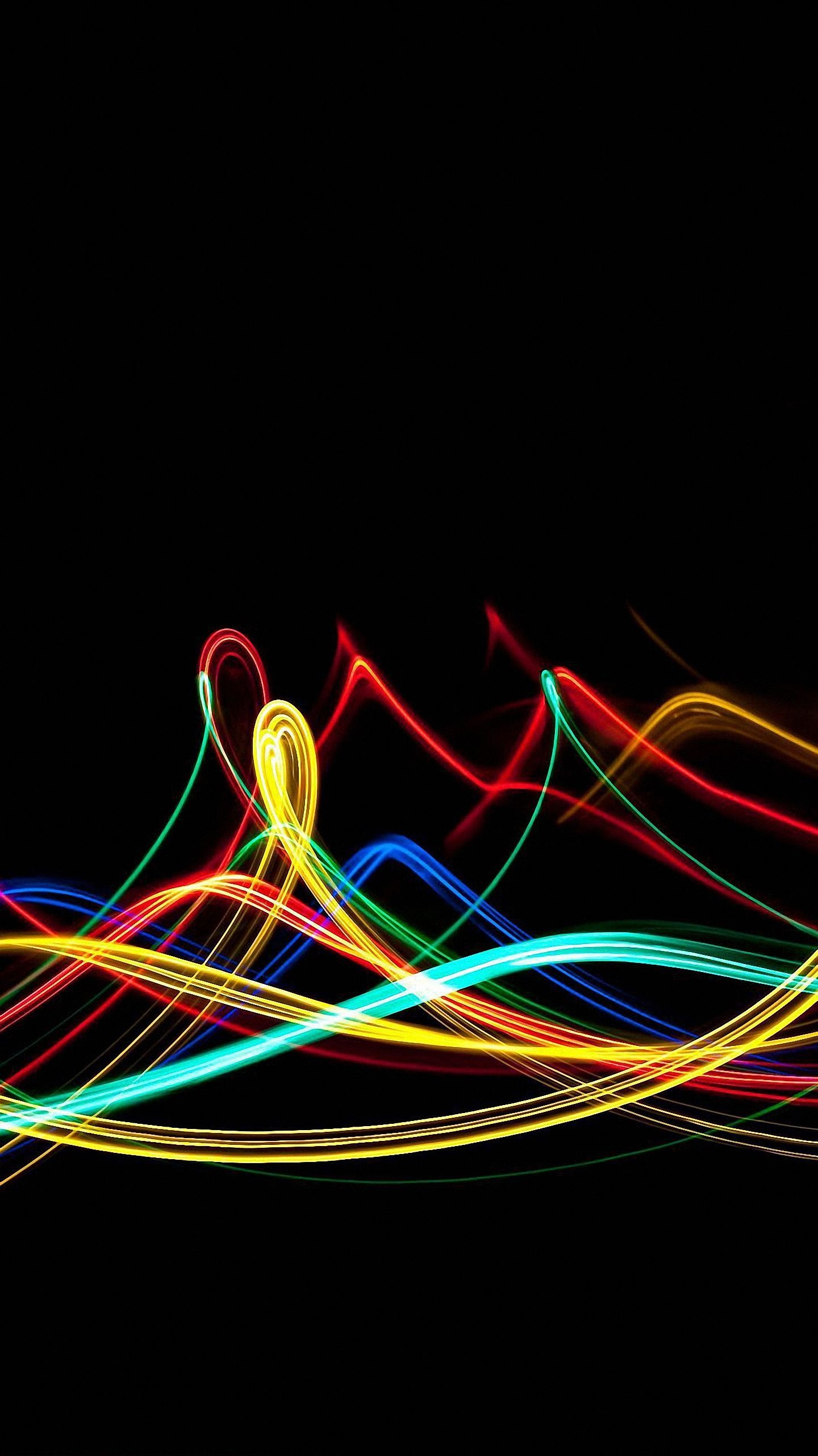 Neon mobile phone wallpaper, Eye-catching design, Unique smartphone backgrounds, Vibrant and colorful, 1440x2560 HD Phone