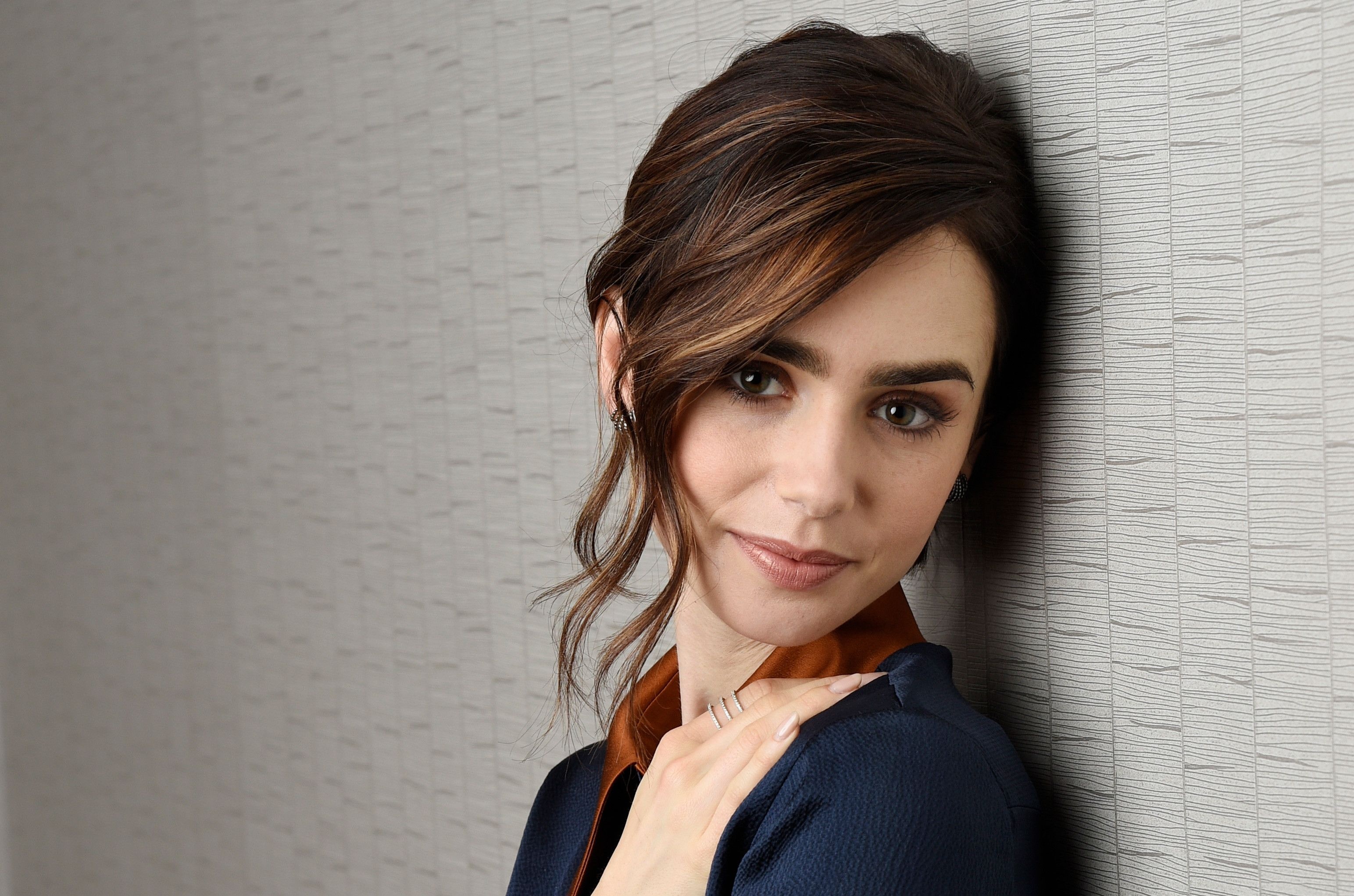 Lily Collins movies, Top-rated actress, Stunning desktop, Alluring backgrounds, 3090x2050 HD Desktop