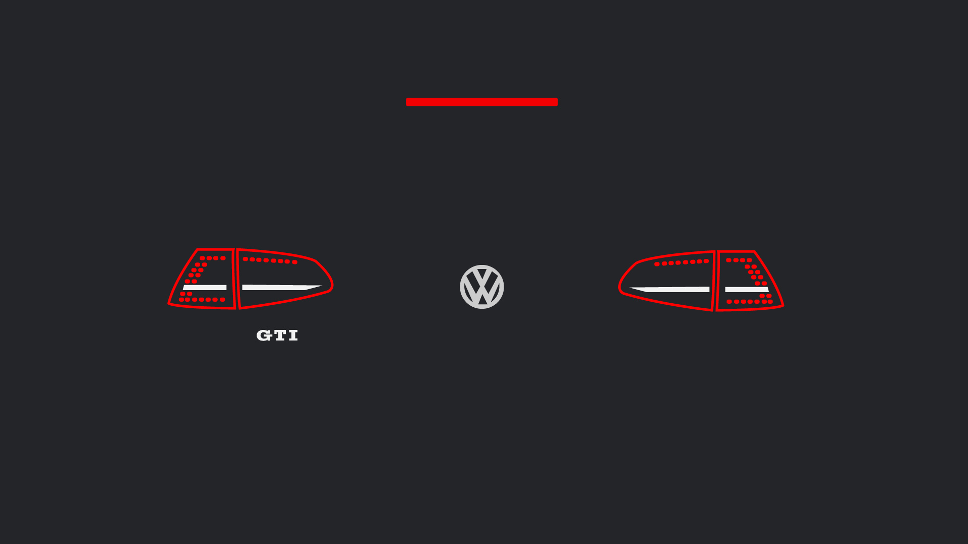 Golf GTI: Mk7, Taillights, Minimalistic, A 3 or 5-door hatchback produced by Volkswagen since 1975. 1920x1080 Full HD Wallpaper.