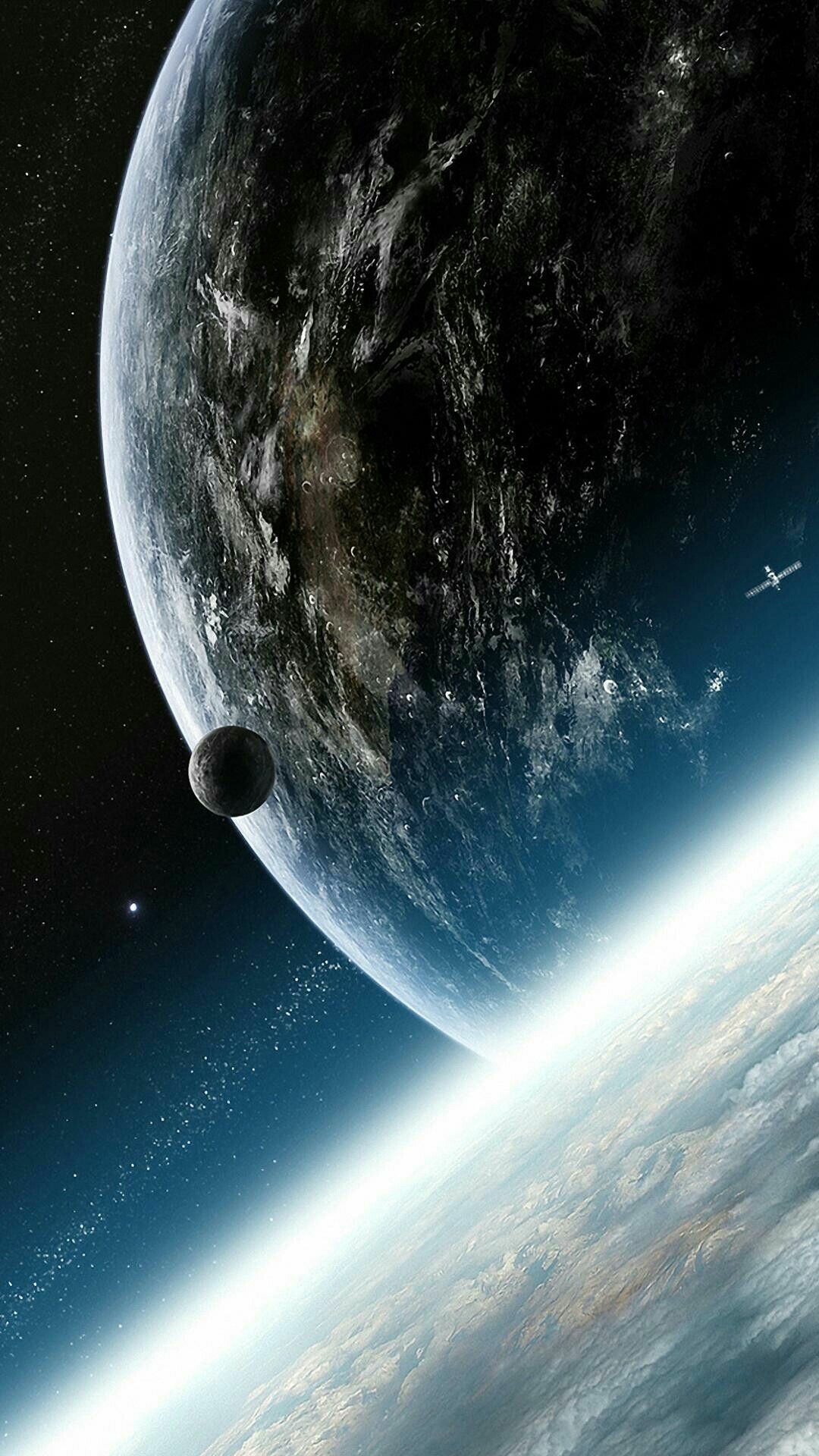 Planet: Astronomical object, Earth, Atmosphere, Astronomy, Cosmology. 1080x1920 Full HD Background.