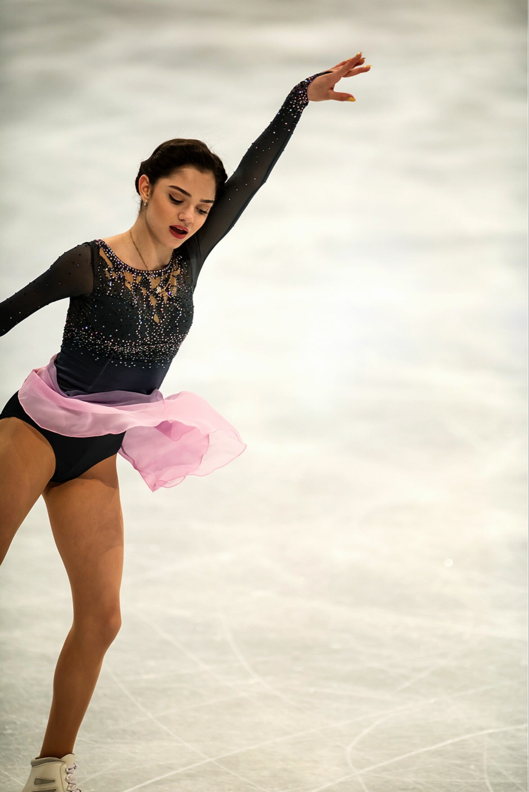 Evgenia Medvedeva: A two-time Russian national figure skating champion (2016, 2017). 1710x2560 HD Wallpaper.
