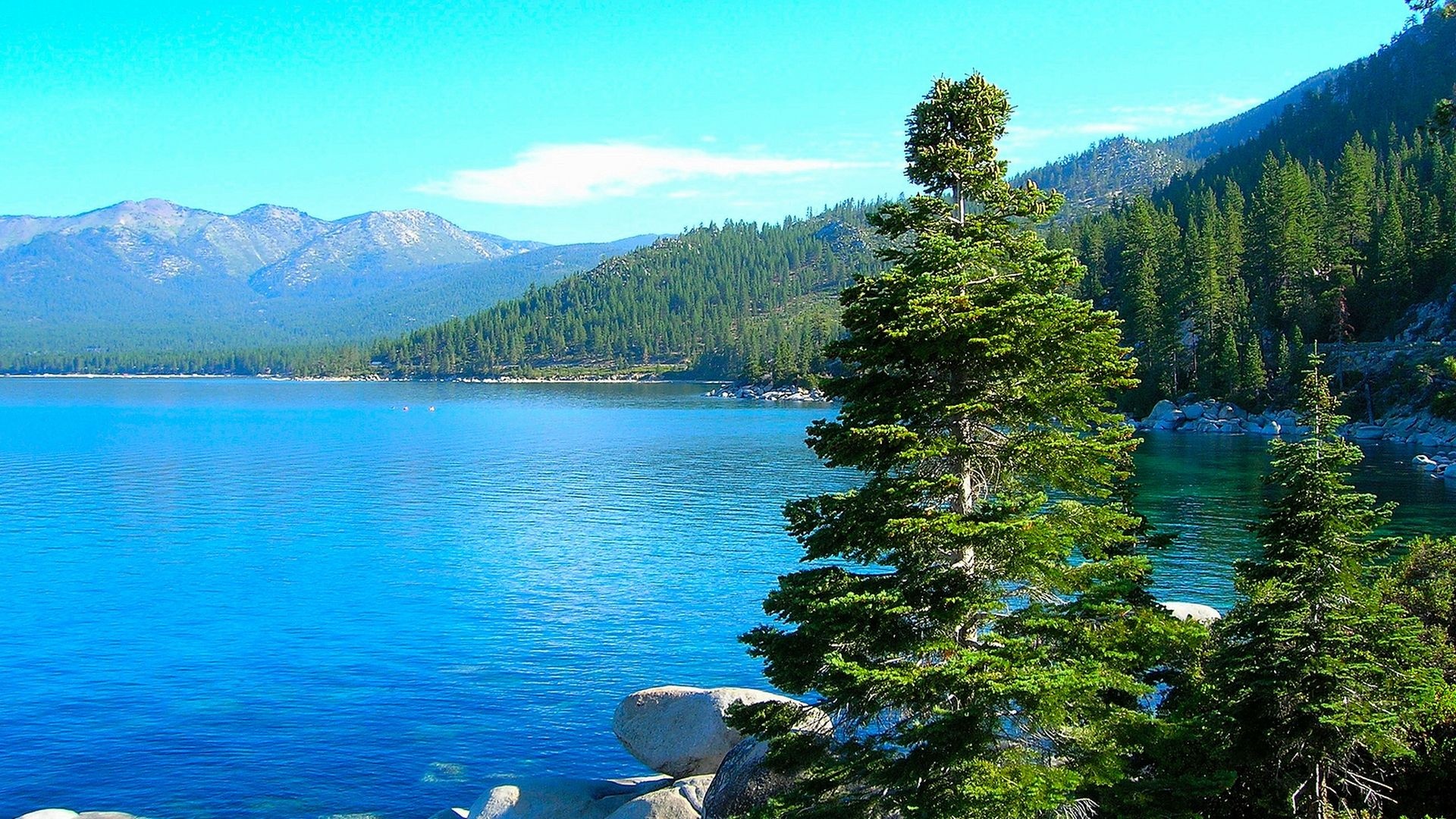 Lake Tahoe wallpapers, Stunning visuals, Nature's beauty, Captivating backgrounds, 1920x1080 Full HD Desktop