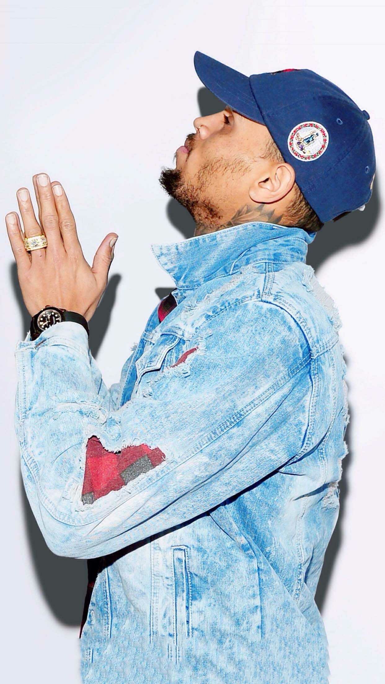 Chris Brown: The performer of commercially successful singles: "Yeah 3x", "Look at Me Now" and "Beautiful People". 1250x2210 HD Wallpaper.