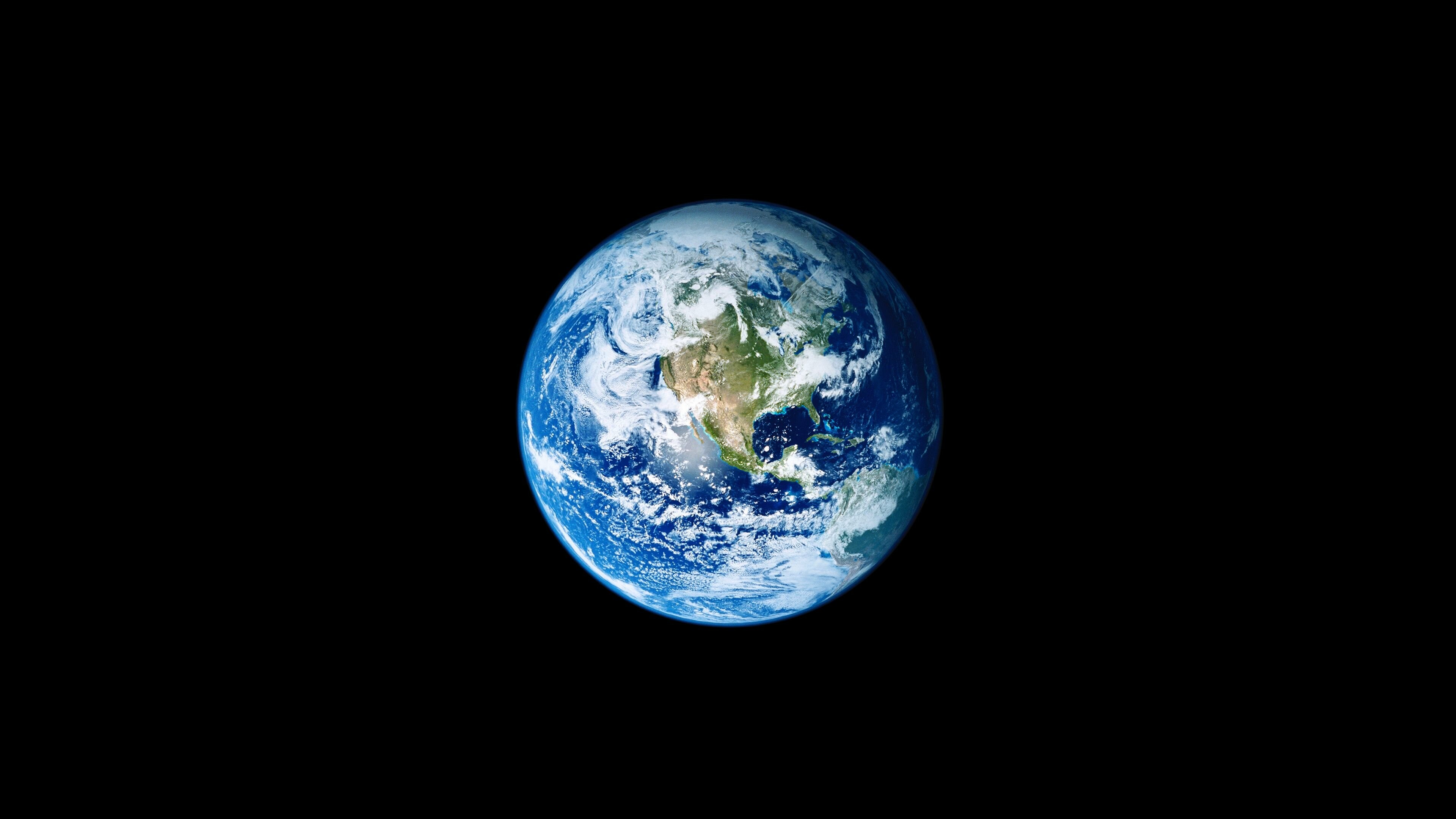 Earth: The densest planet in the Solar System, Universe, Cosmos. 3840x2160 4K Background.
