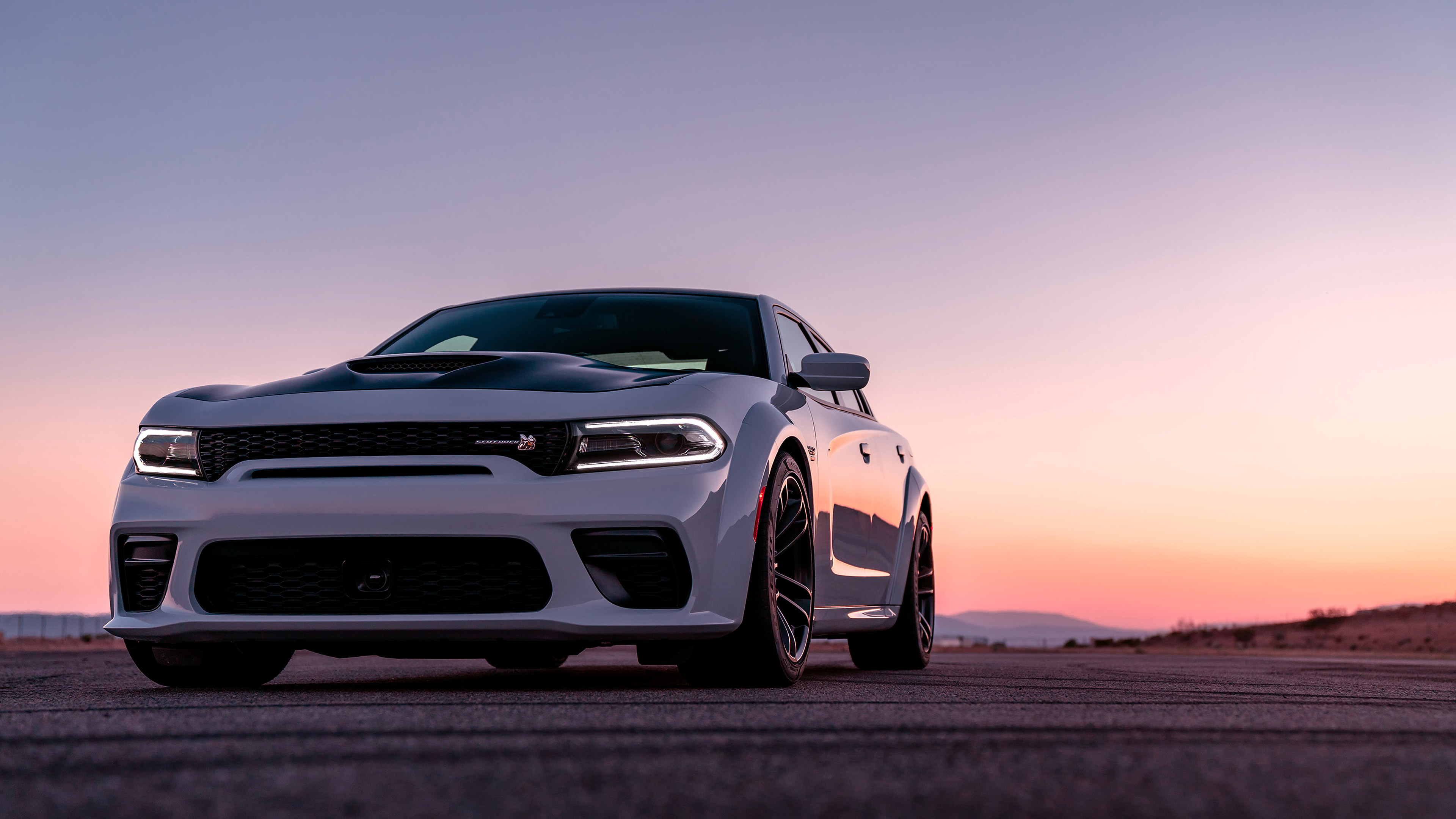 Dodge Charger, Scat pack widebody, Iconic muscle car, Unforgettable experience, 3840x2160 4K Desktop