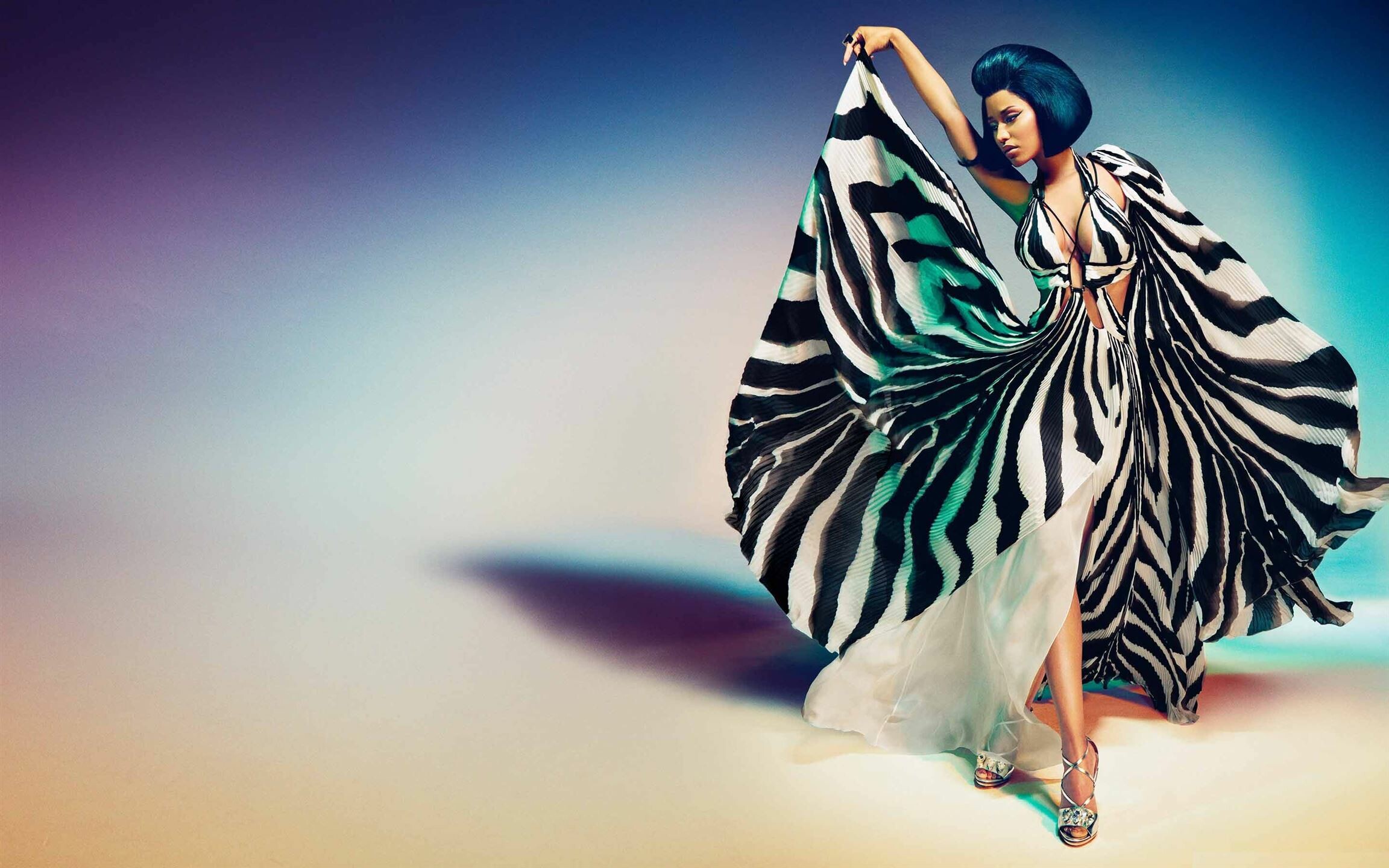 Nicki Minaj: An American rapper, singer, and songwriter, Distinctive voice. 2310x1440 HD Wallpaper.
