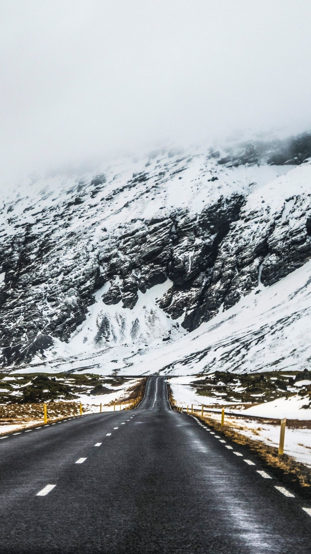 Lone highway mountains, Iceland wallpaper, Desktop wallpaper, Free HD, 1080x1920 Full HD Phone
