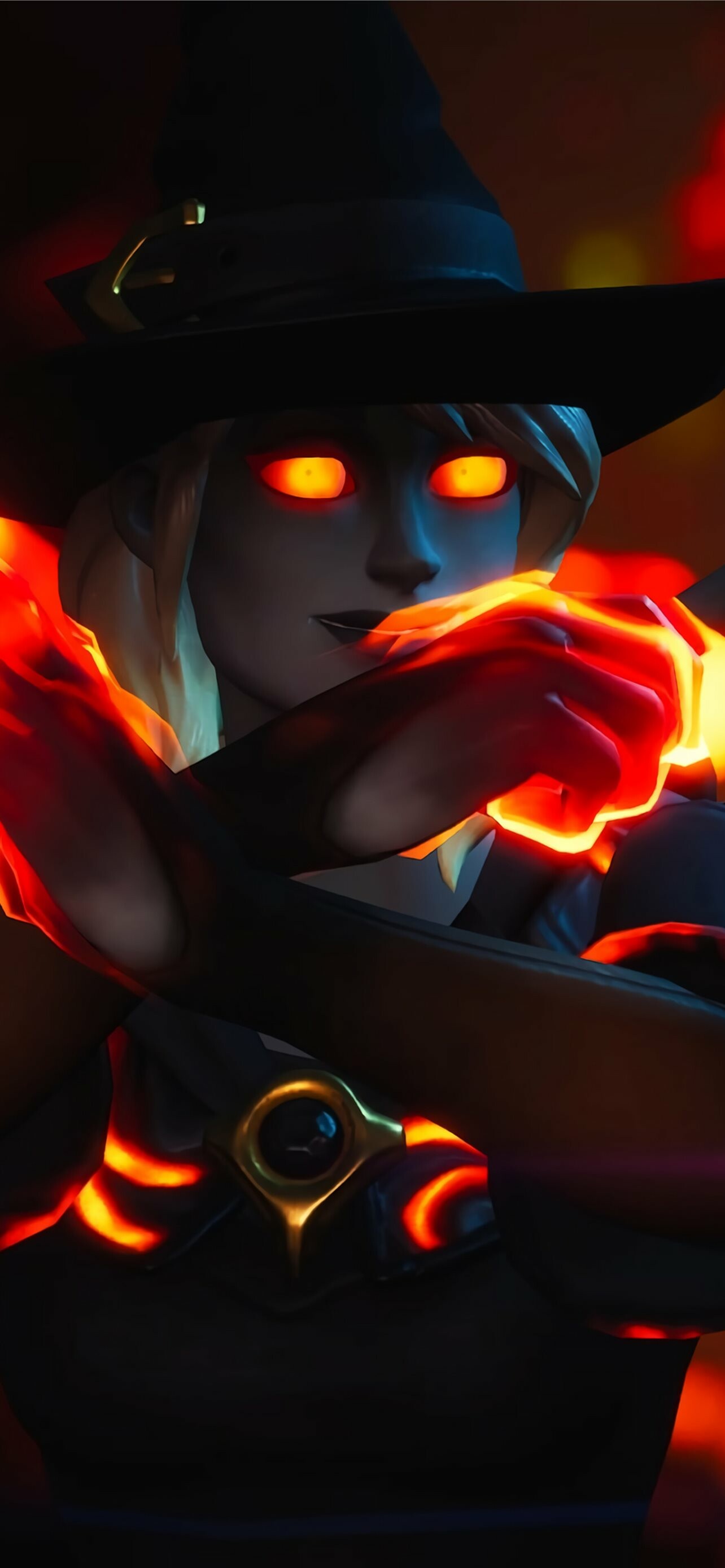 Witch: The Surf Witch Skin, Rare Fortnite Outfit from the Demon Beach set. 1290x2780 HD Background.
