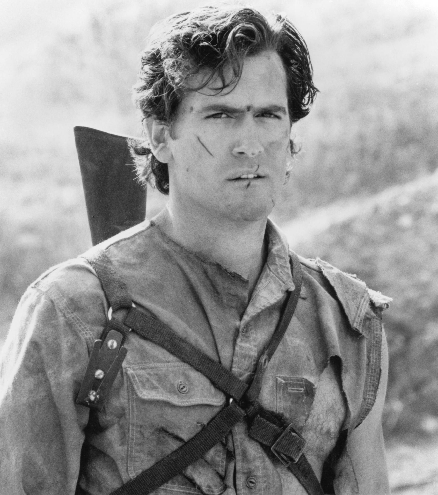 Bruce Campbell: The Evil Dead, A 1981 American supernatural horror film, Young Ash Williams. 1820x2050 HD Background.