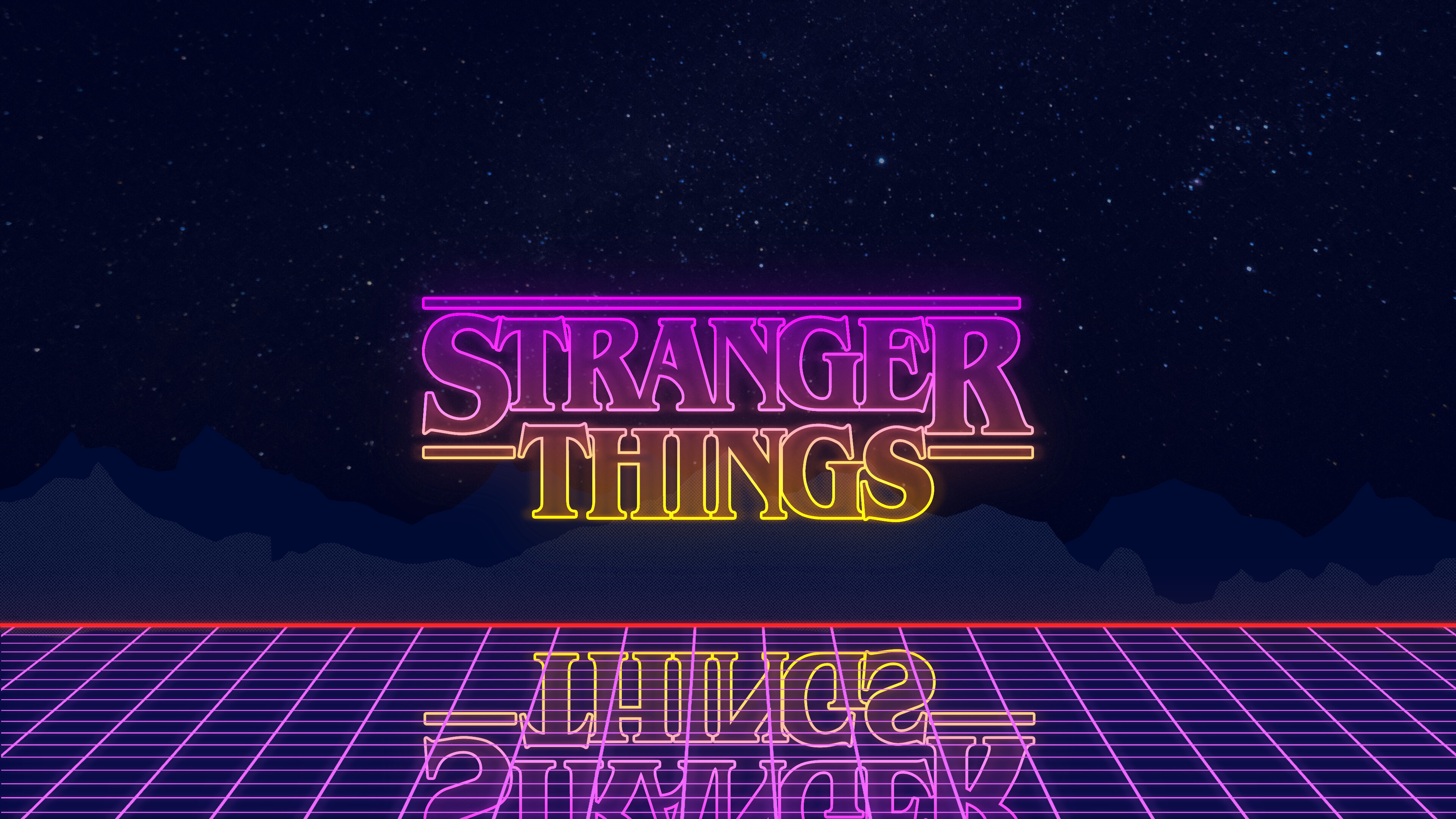 Stranger Things: The Duffer Brothers are executive producers along with Shawn Levy and Dan Cohen. 3840x2160 4K Wallpaper.