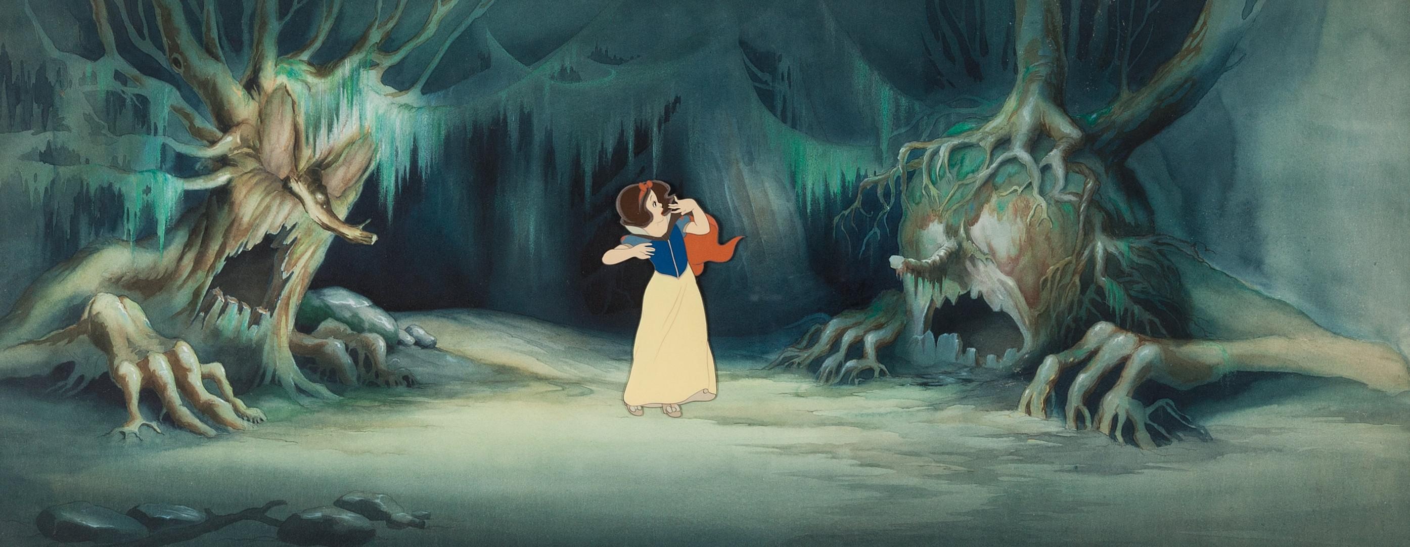 Snow White, Animation, Snow White and the Seven Dwarfs, Background art, 2790x1090 Dual Screen Desktop