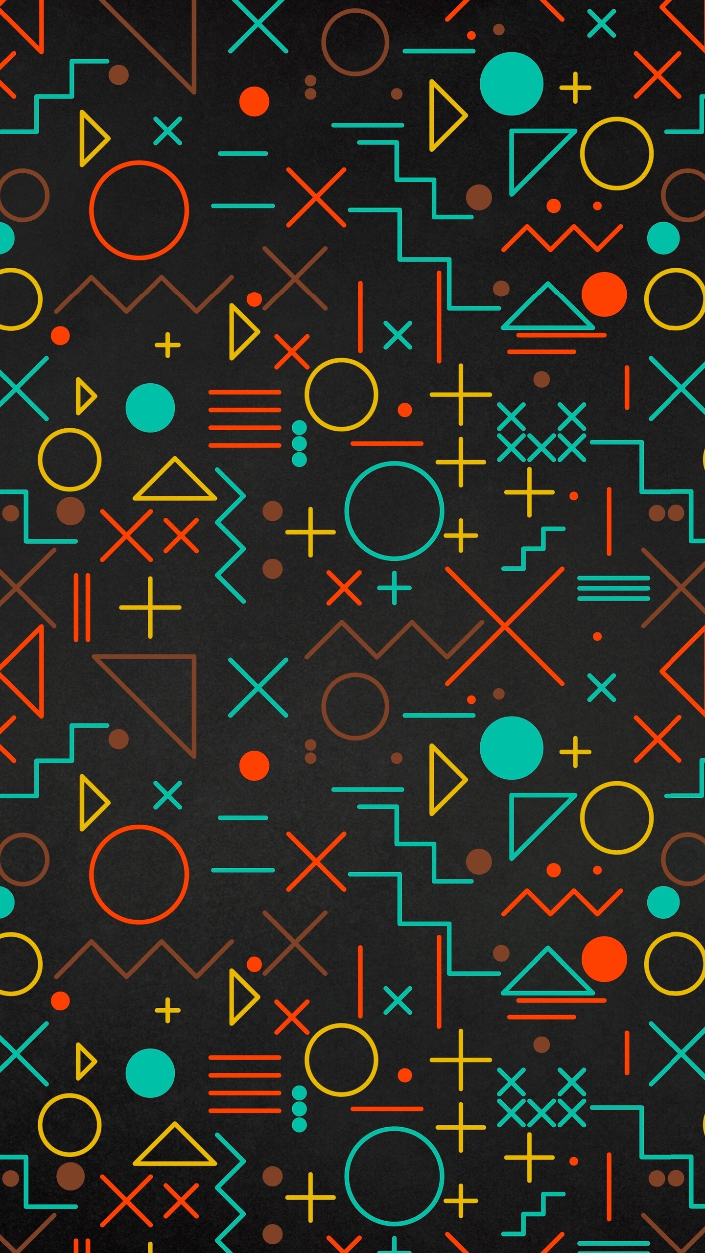 Geometry: Regular shapes, Colorful objects, Abstract art. 1440x2560 HD Wallpaper.