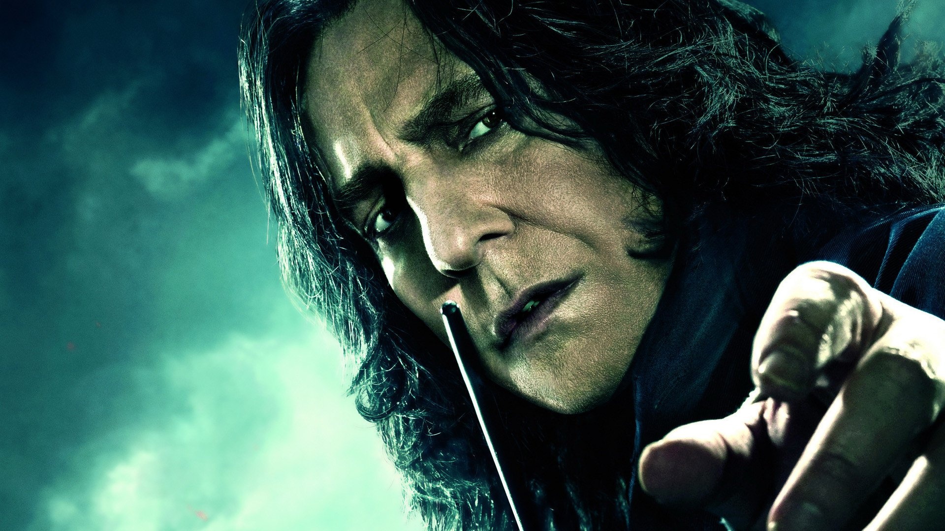 Severus Snape: A member of the Order of the Phoenix and a Death Eater, Harry Potter character. 1920x1080 Full HD Background.