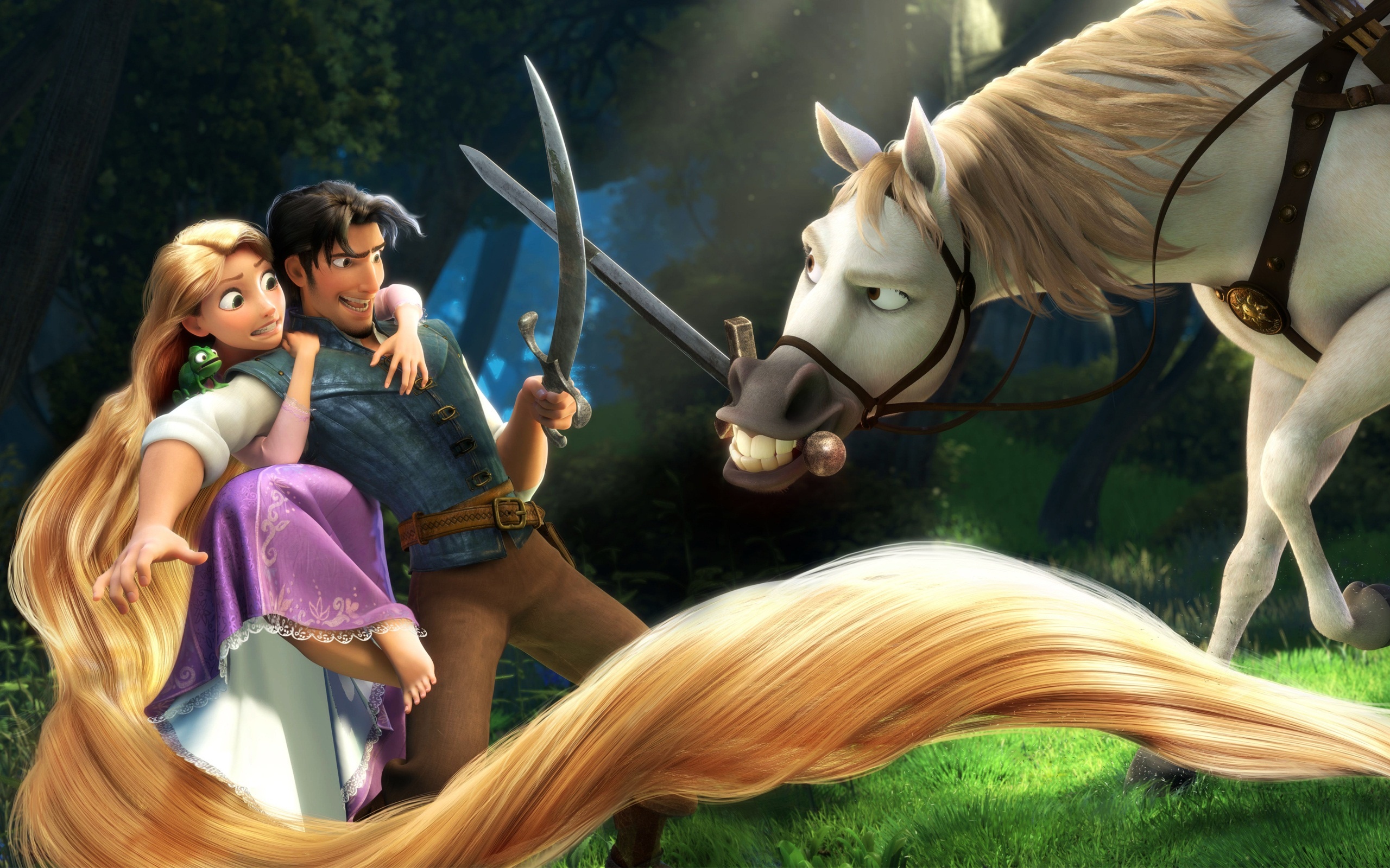 Rapunzel Animation, Tangled wallpaper, HD quality, Fairy tale adventure, 2560x1600 HD Desktop