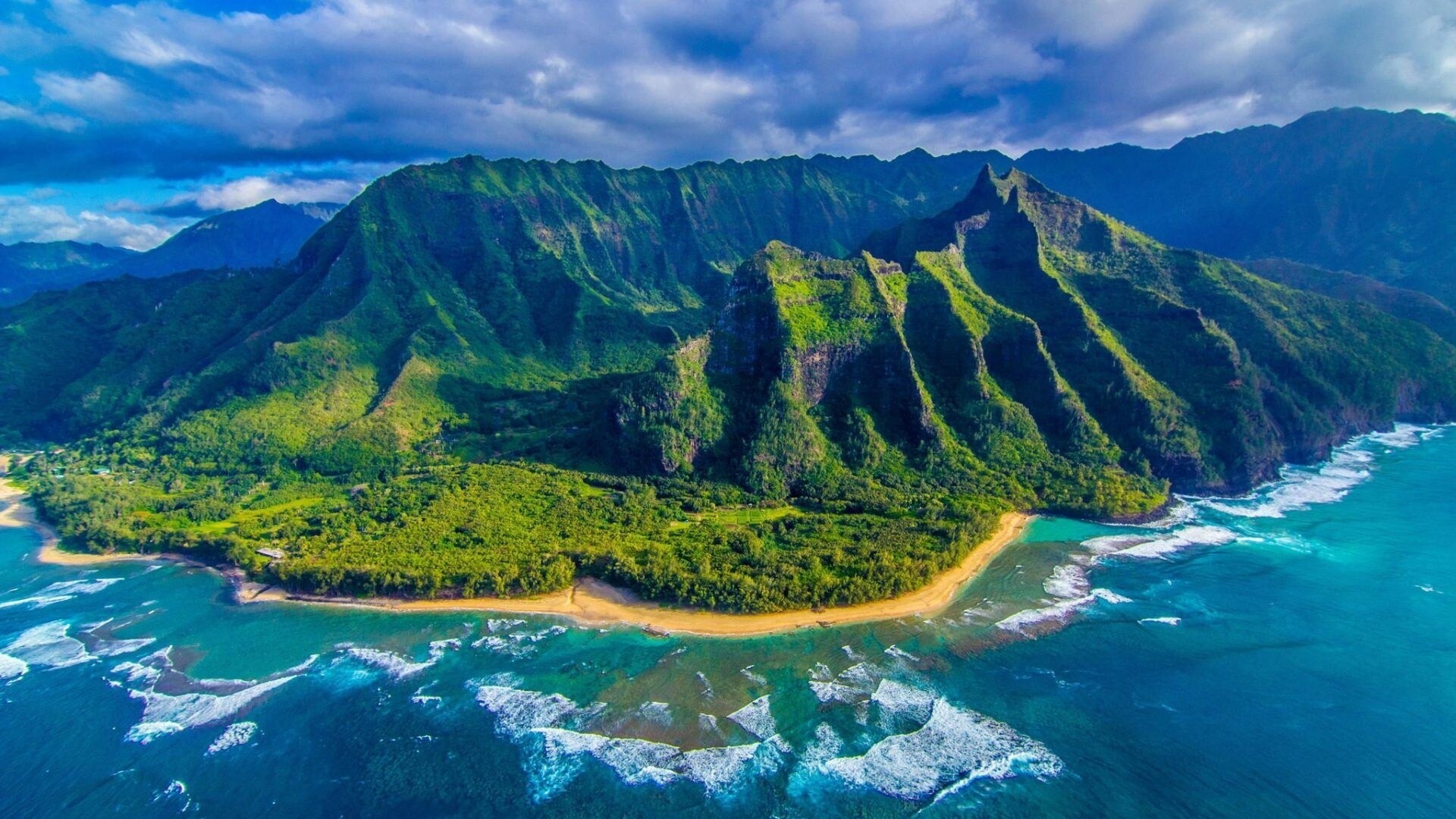 Kauai mountains, Breathtaking views, Serene landscapes, Nature's wonders, 1920x1080 Full HD Desktop