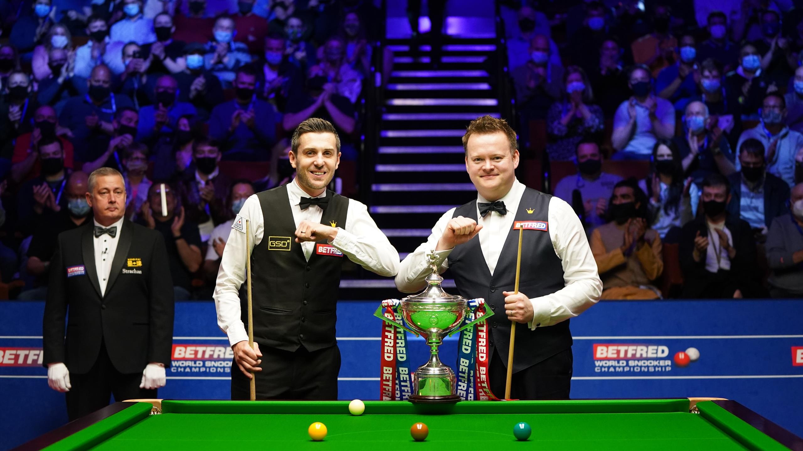 Snooker: The 2022 Betfred World Snooker Championship, A competitive cue sport. 2560x1440 HD Background.
