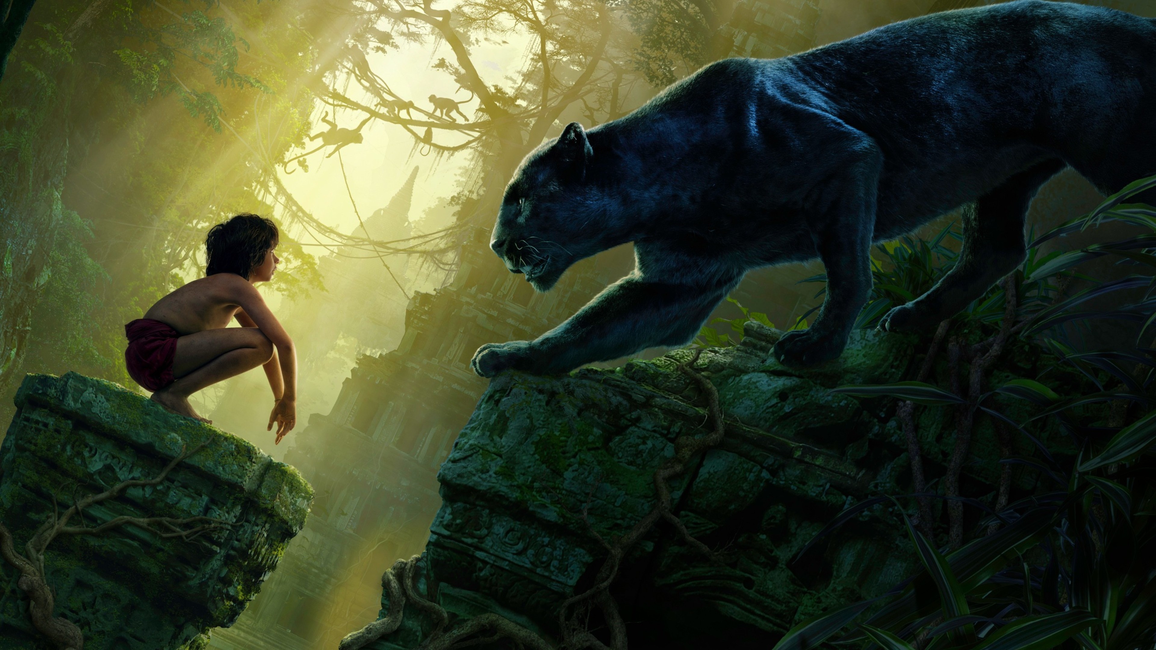 The Jungle Book movie, HD wallpapers, Majestic visuals, Mythical creatures, 3840x2160 4K Desktop