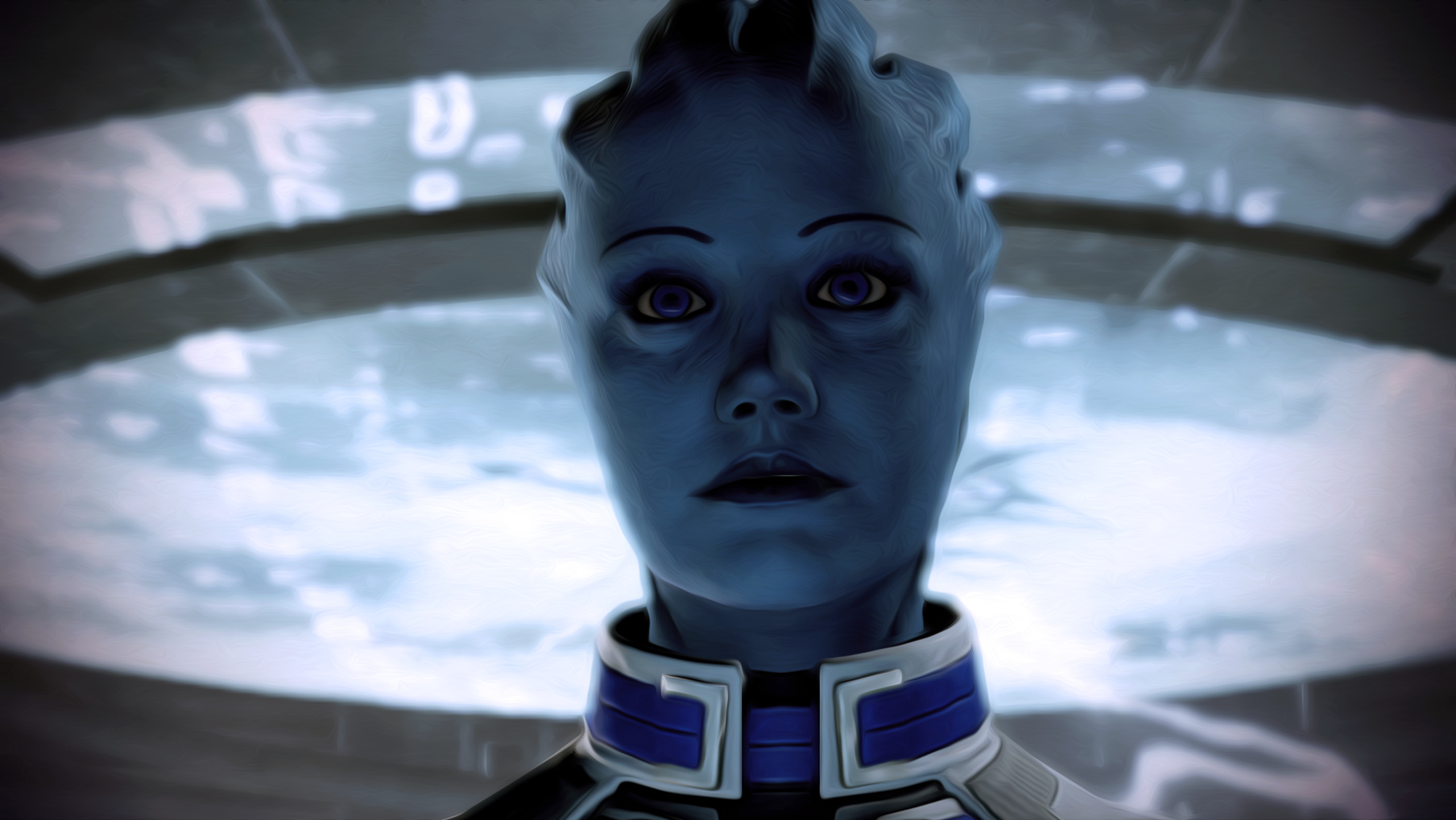 Liara T'Soni, 90 wallpapers, Digital art, Mass Effect universe, 2560x1450 HD Desktop