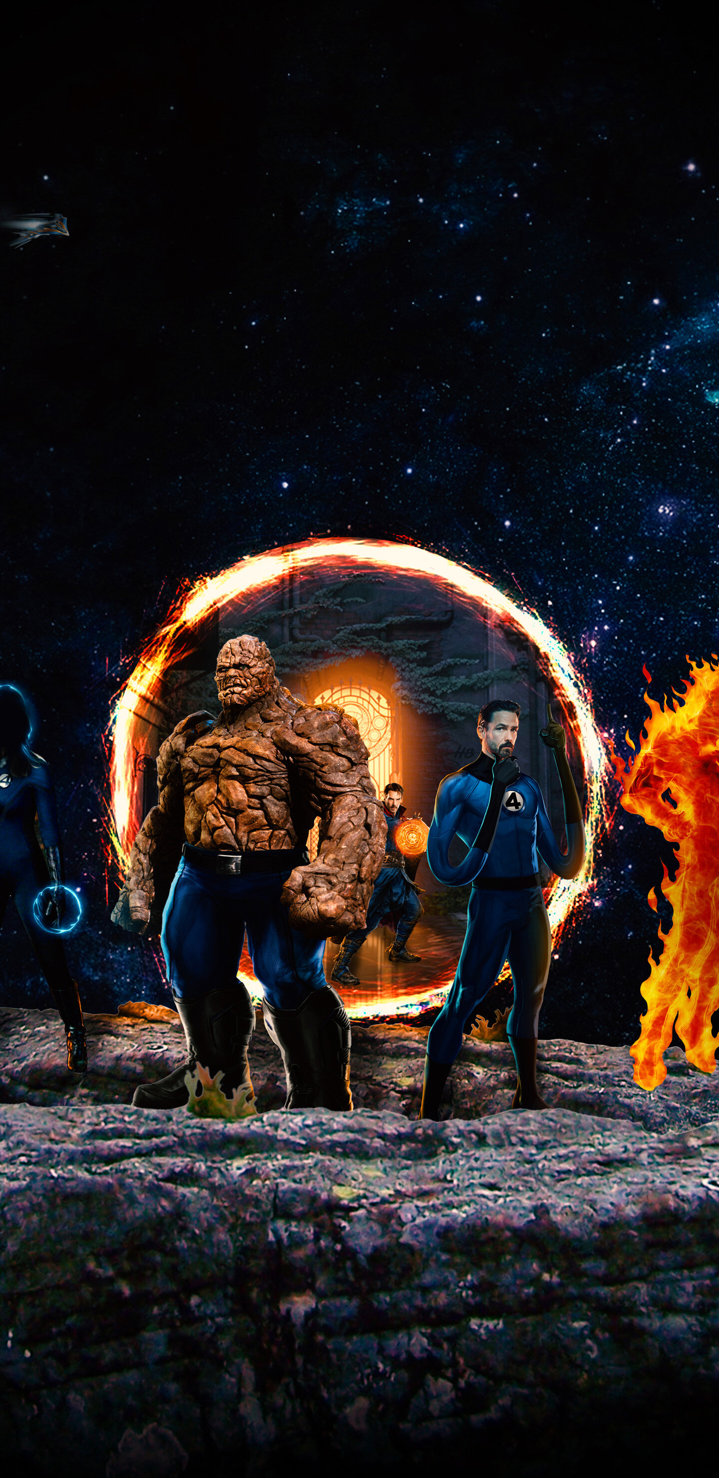 Fantastic 4: MCU, The Thing, A superhero appearing in American comic books. 1440x2960 HD Wallpaper.