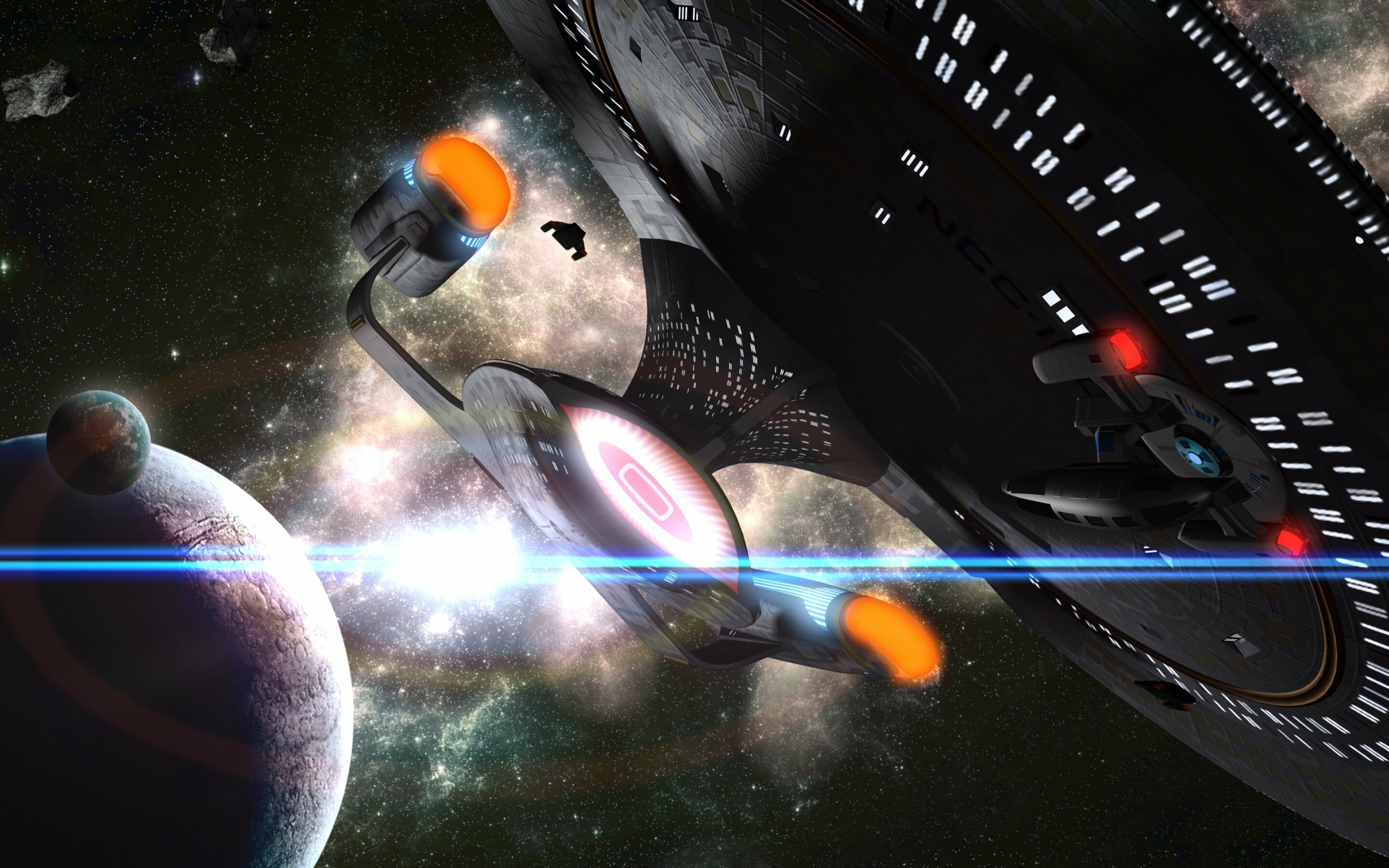 Star Trek: Starship Enterprise, Spaceplane, A space exploration vessel. 3200x2000 HD Wallpaper.