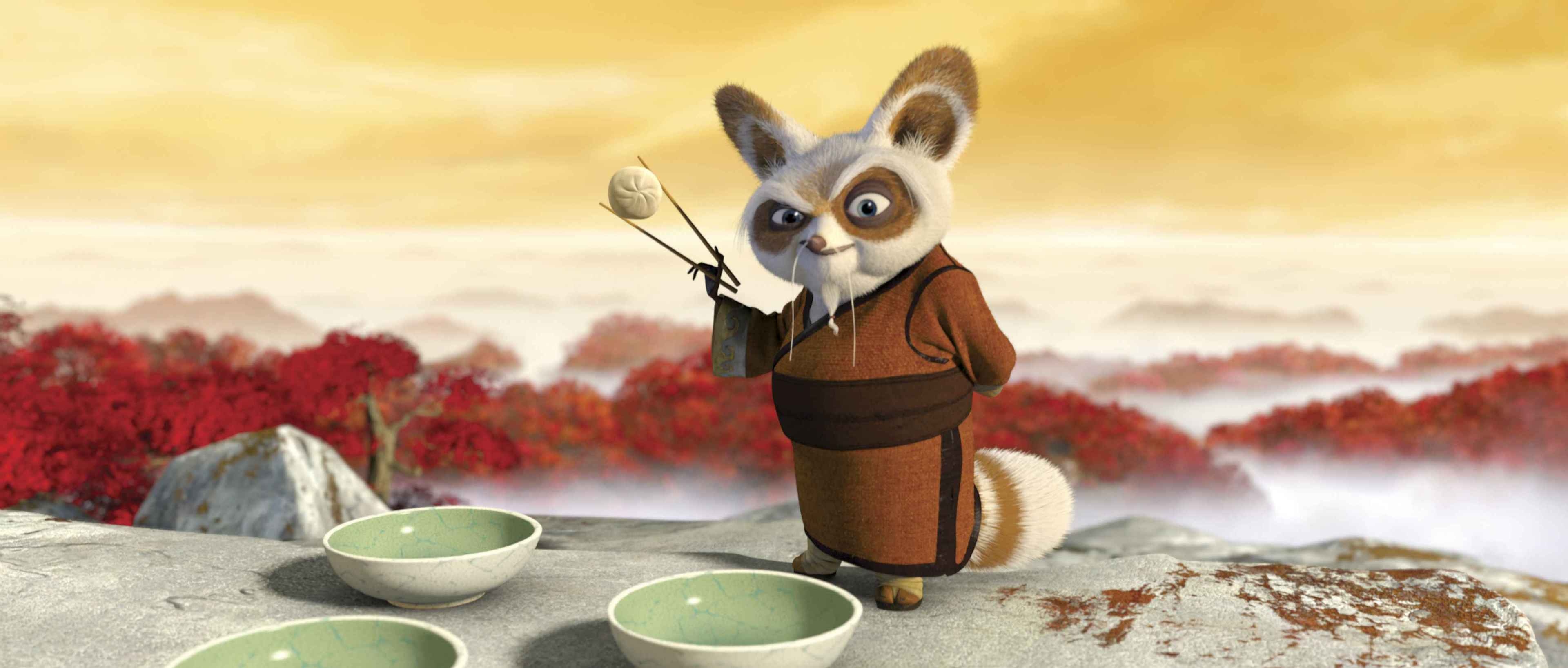 Master Shifu: If you only do what you can do, you will never be more than you are now. 3840x1640 Dual Screen Background.