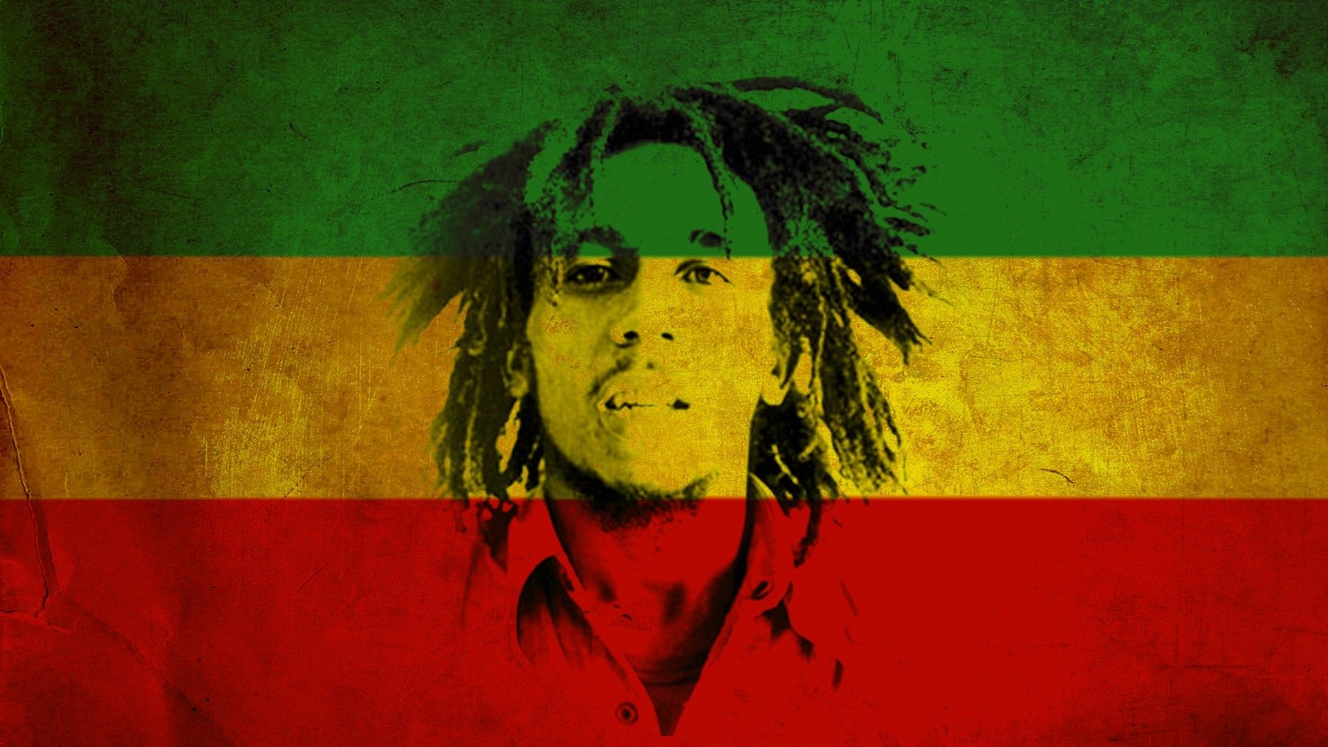 Bob Marley: A totemic symbol for peace, unity and reggae. 1920x1080 Full HD Wallpaper.