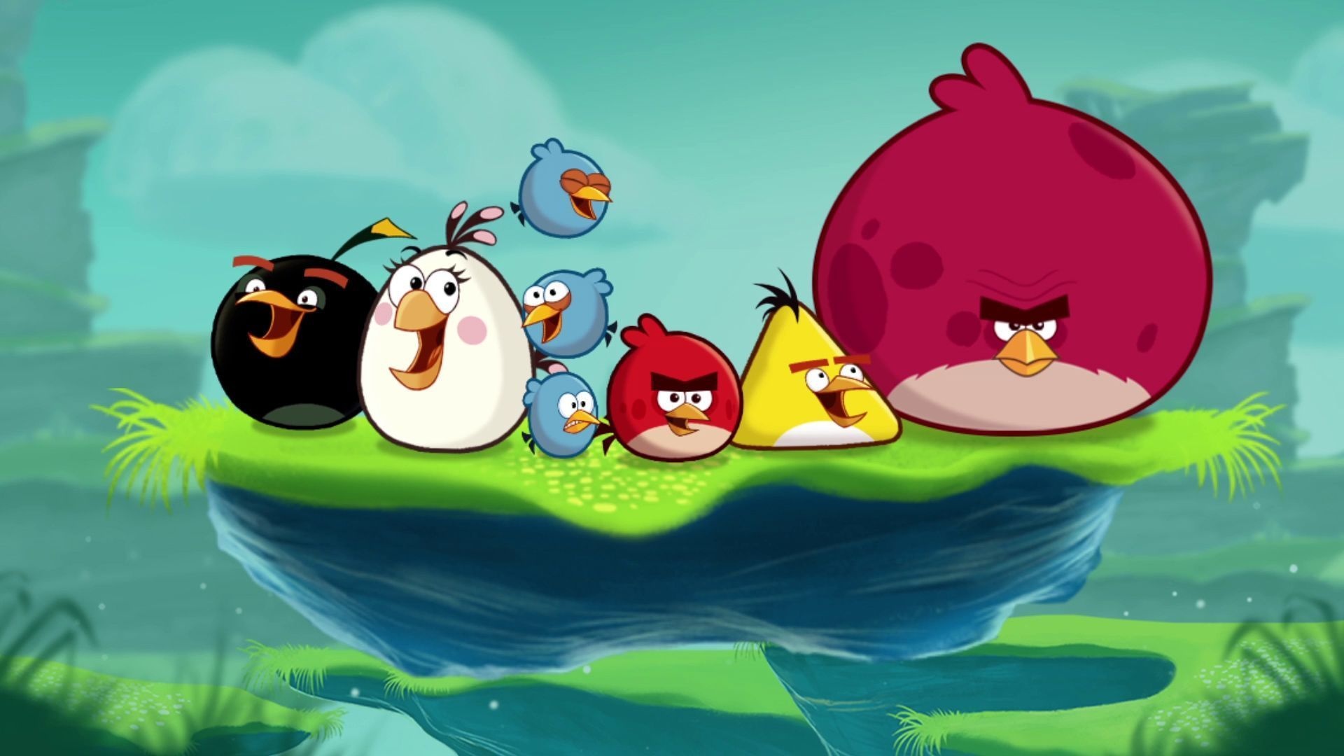Angry Birds, Popular backgrounds, Fierce fowls, Bird wallpapers, 1920x1080 Full HD Desktop