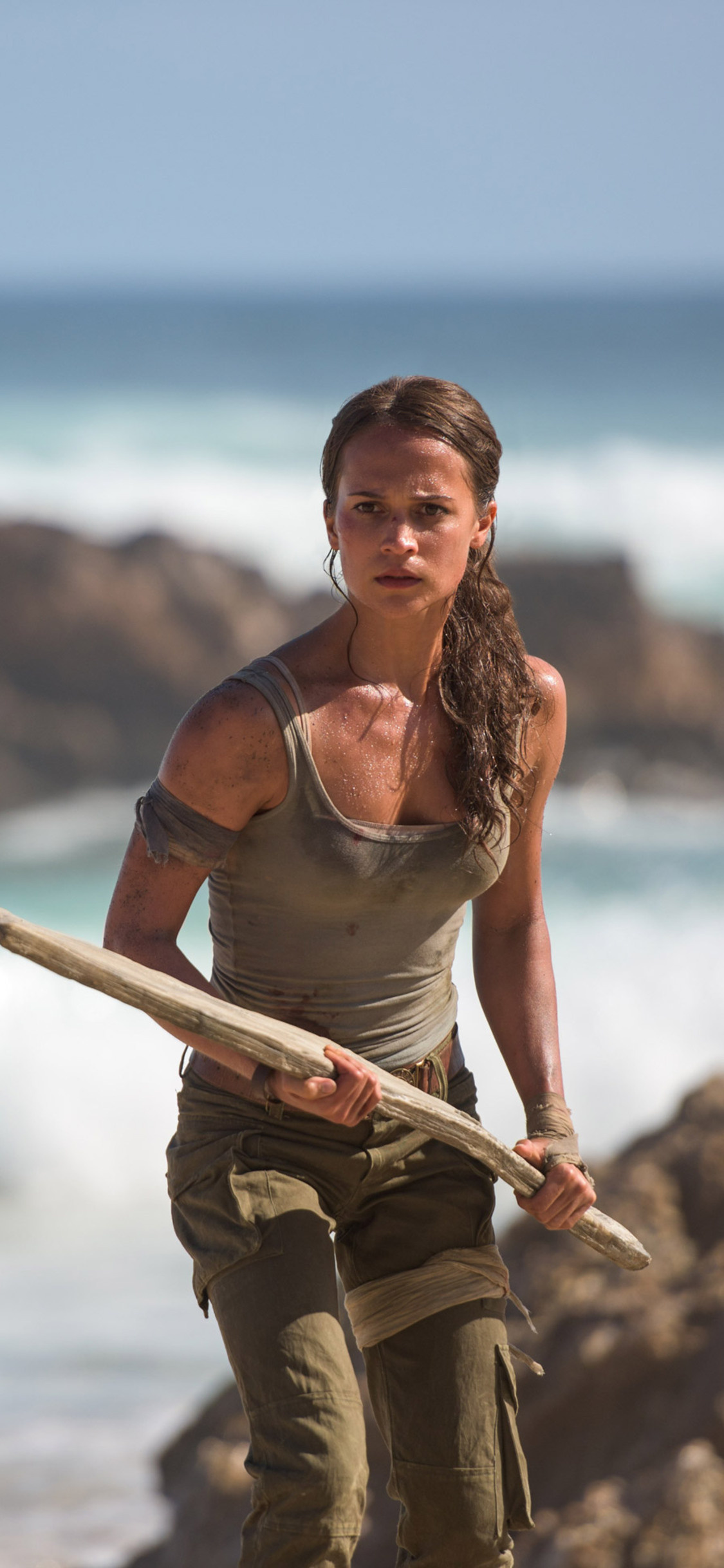 Tomb Raider: Famed archaeologist, Lara Croft, Action, Adventure. 1130x2440 HD Wallpaper.