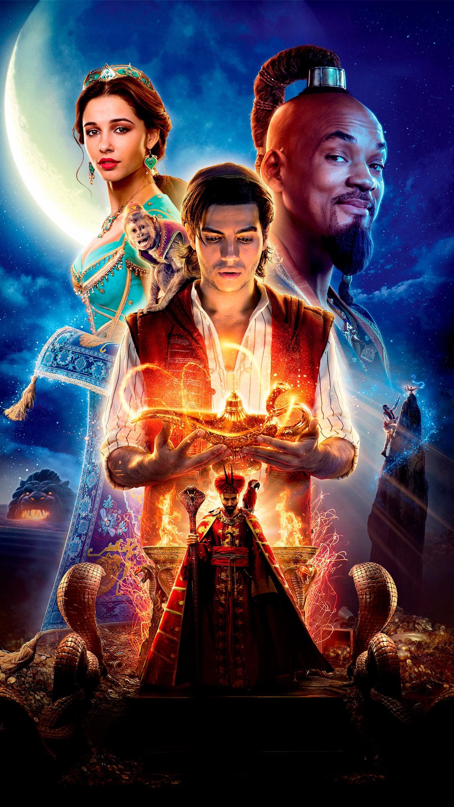 Mena Massoud, Aladdin 2019, Aladdin movie, Disney, 1540x2740 HD Handy