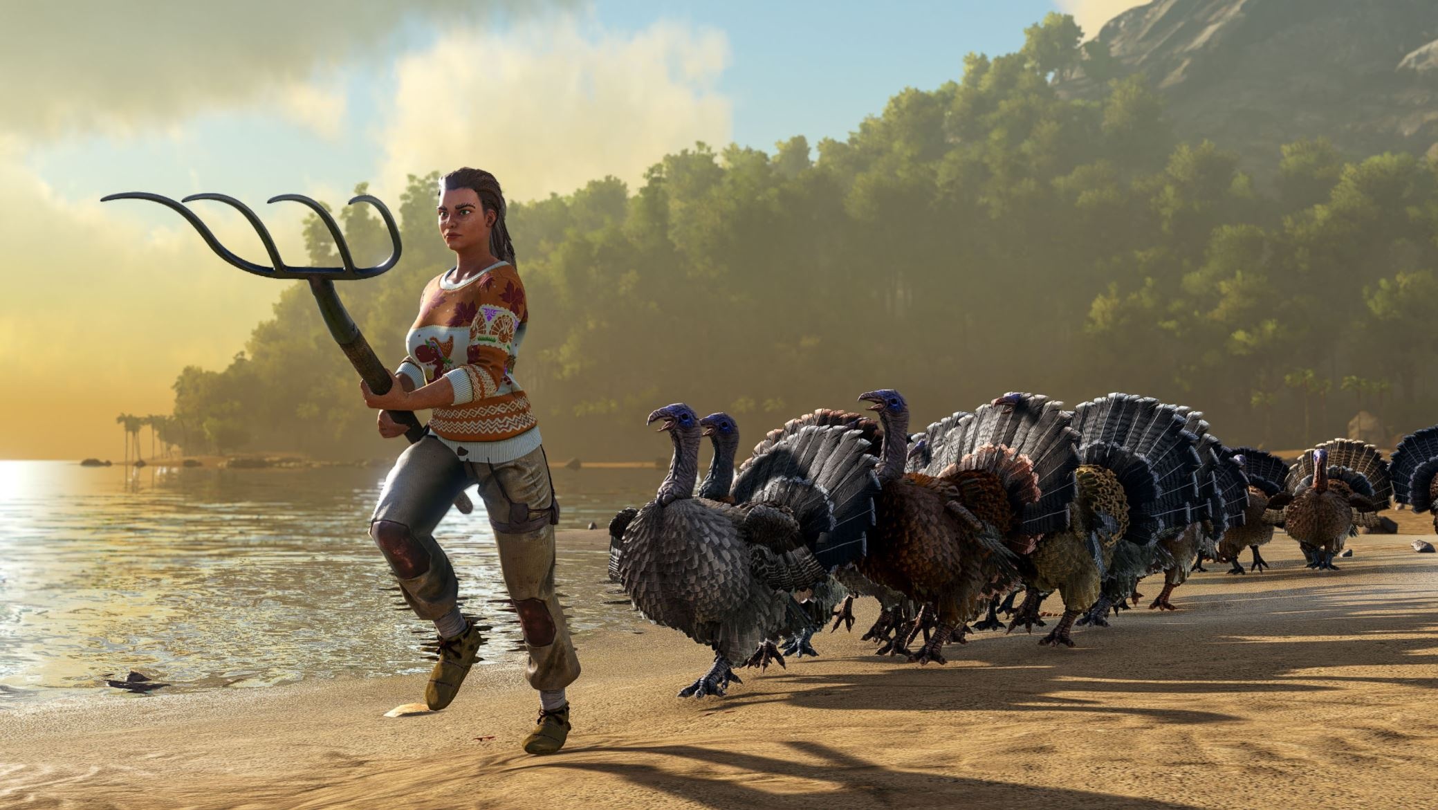 ARK: Survival Evolved: 2017 action-adventure game, powered by Unreal Engine 4. 2080x1180 HD Wallpaper.