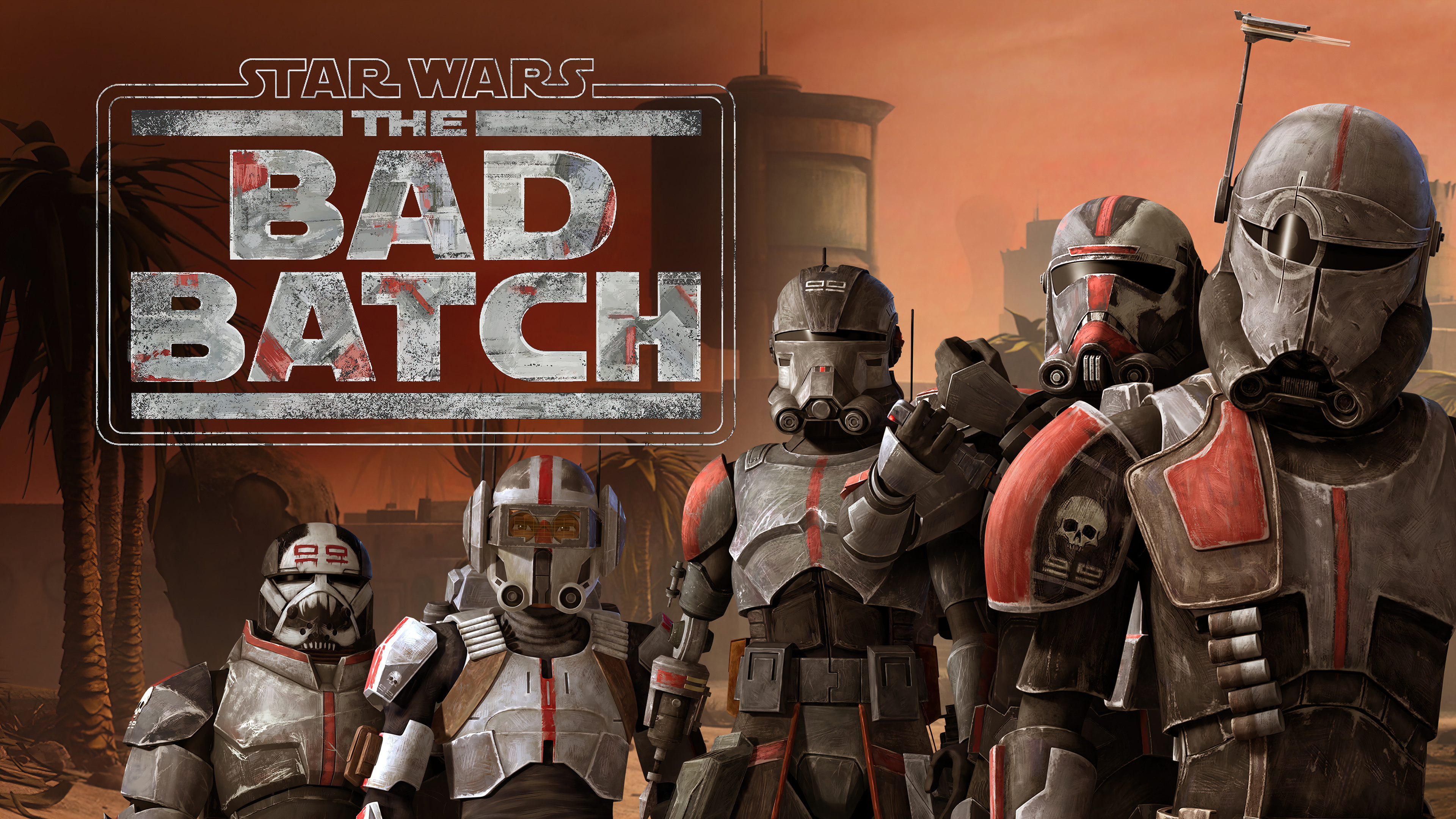 Star Wars: The Bad Batch: Animated series produced by Lucasfilm Animation, Clone Troopers. 3840x2160 4K Wallpaper.