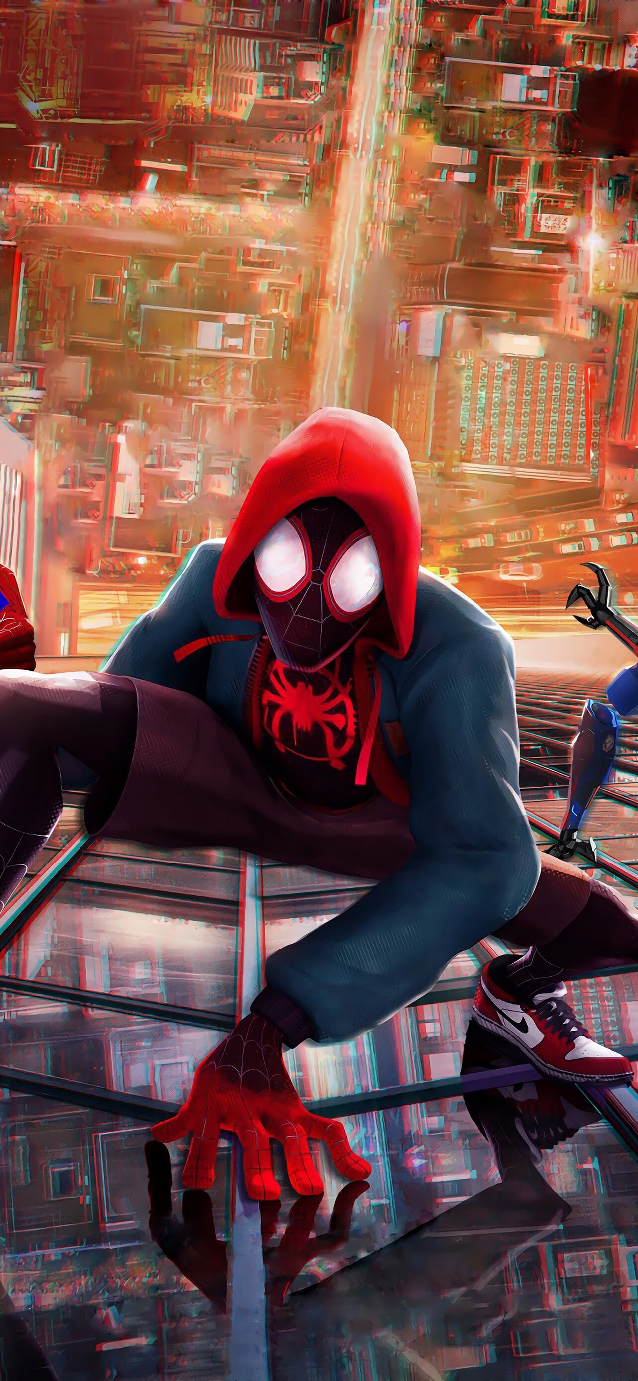 Spider-Man: Into the Spider-Verse: Miles Morales, a teenager attending an exclusive prep school who is bitten by a radioactive spider. 1290x2780 HD Wallpaper.