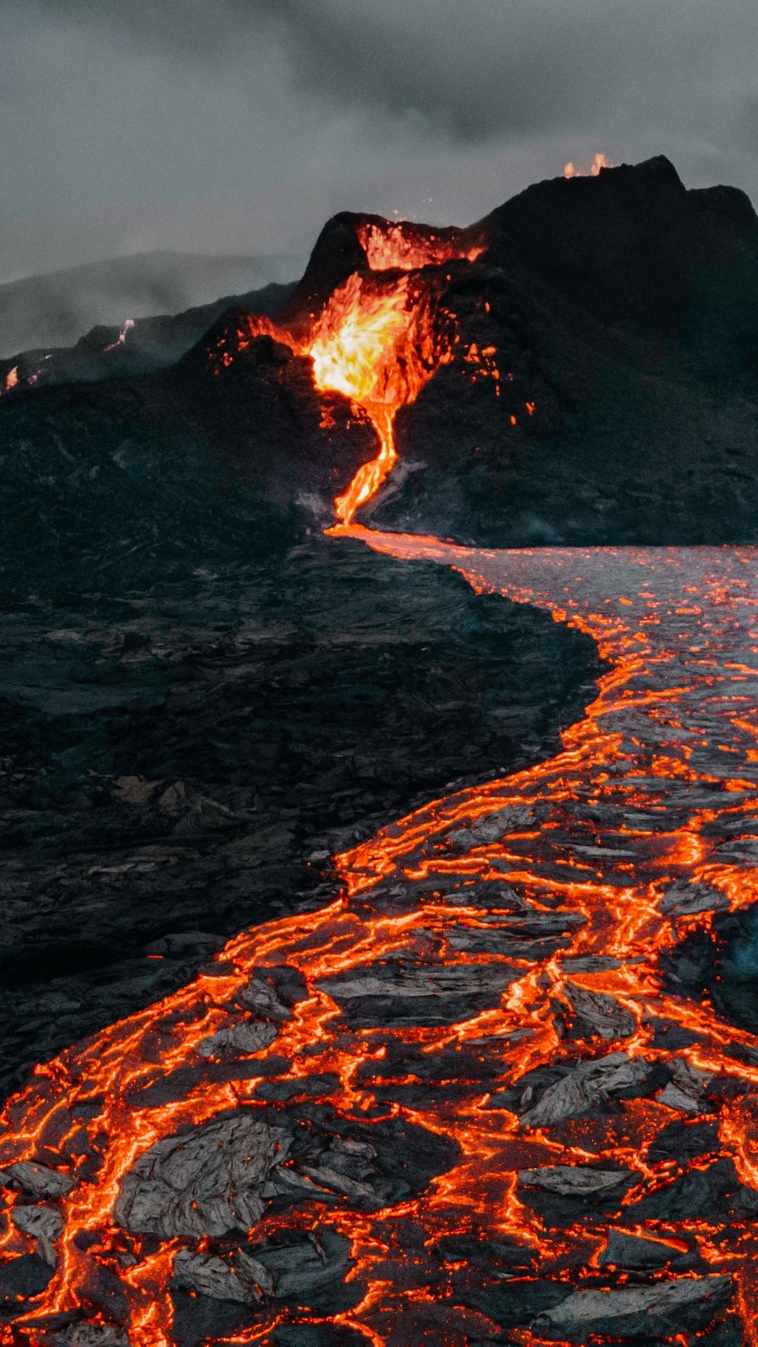 HD lava wallpapers, Volcanic beauty, Nature's spectacle, Captivating visual, 1080x1920 Full HD Phone