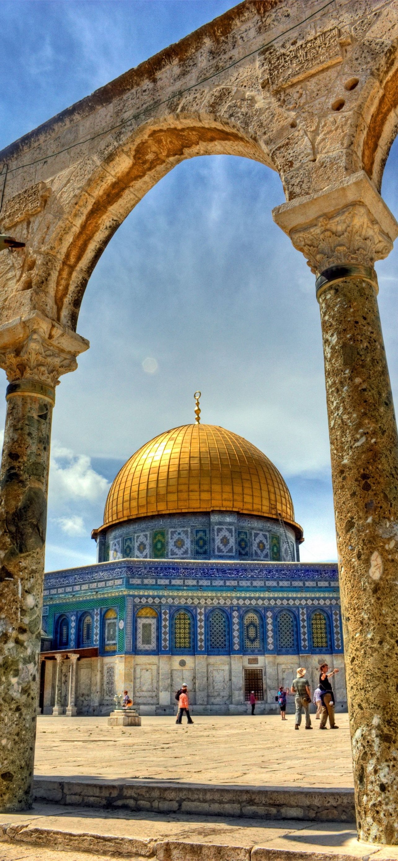 Jerusalem: A holy city, A center of pilgrimage. 1290x2780 HD Wallpaper.
