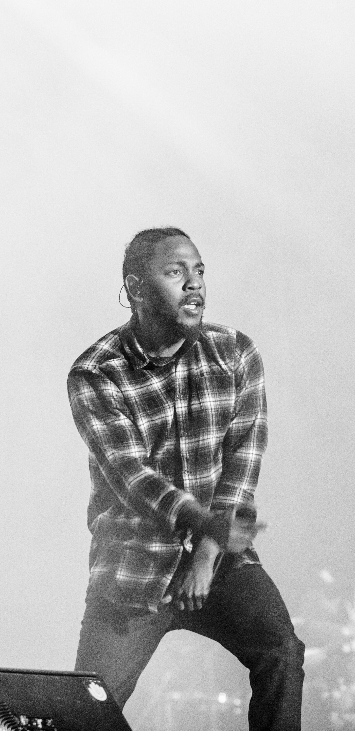 Kendrick Lamar: Monochrome, "HiiiPower" was released on April 12, 2011, as his debut single. 1440x2960 HD Wallpaper.
