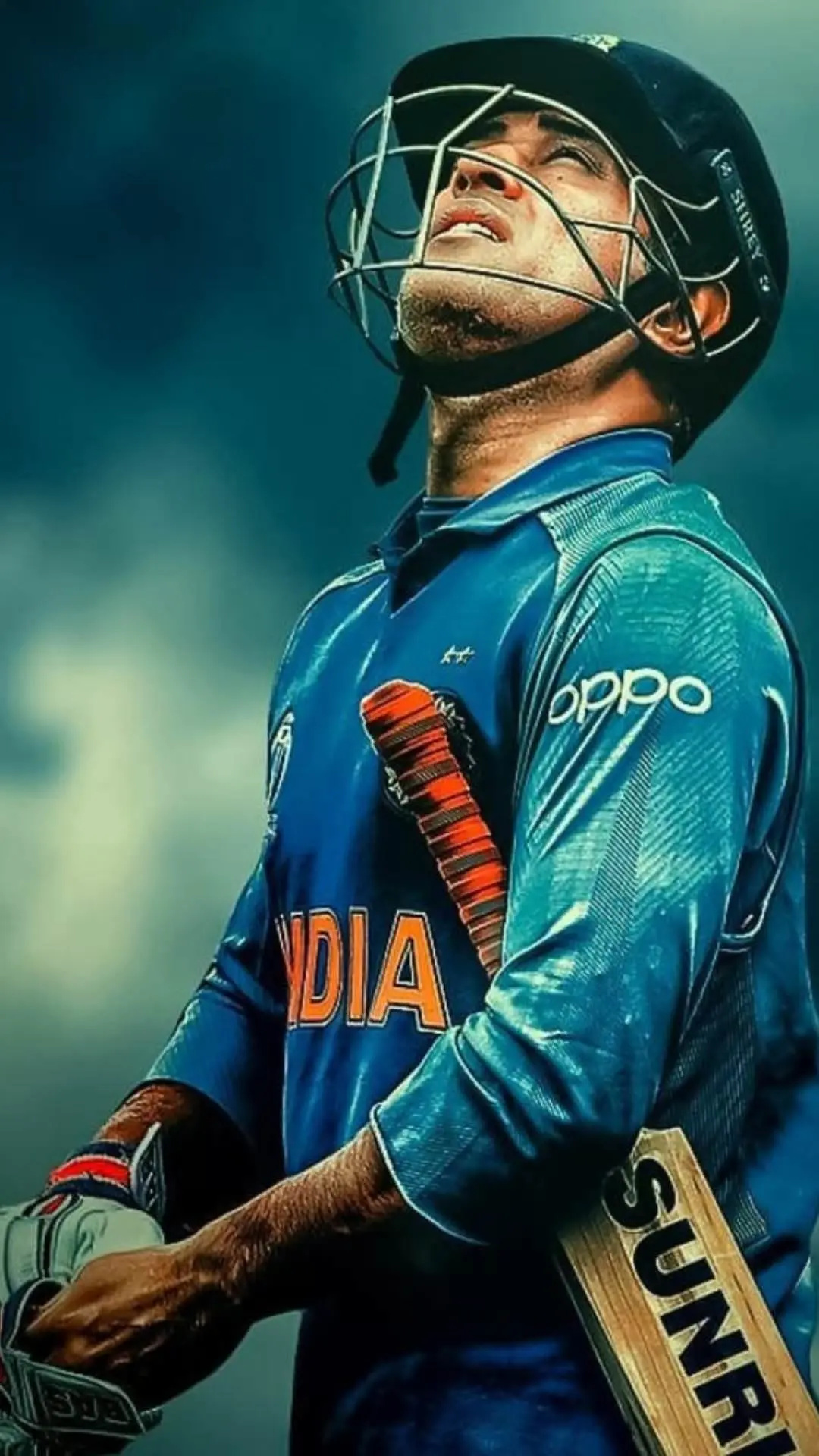 Cricket: MS Dhoni, Mahendra Singh Dhoni, Indian professional cricketer, Former captain of the Indian national cricket team. 1080x1920 Full HD Wallpaper.