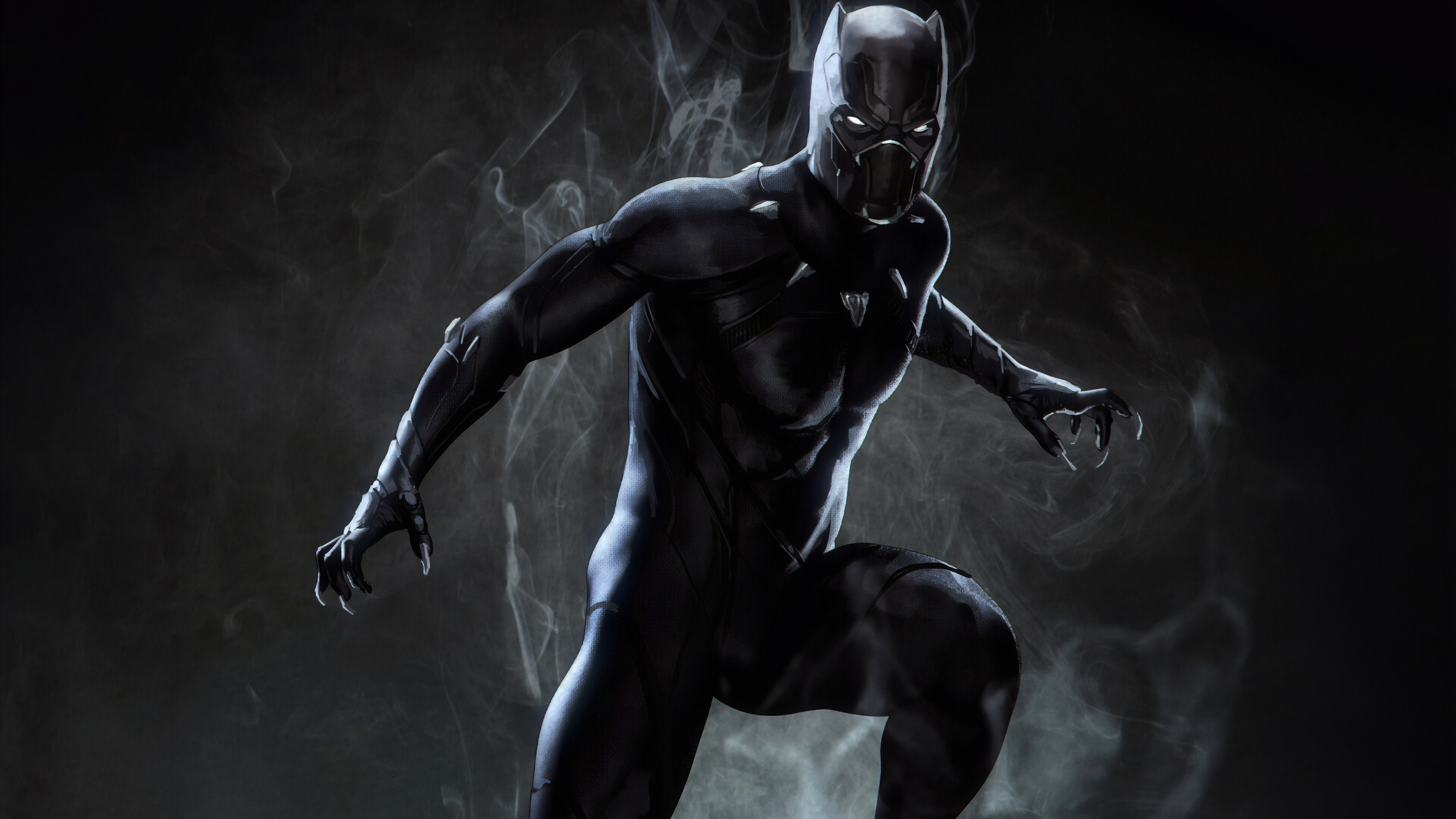 Superhero Black Panther, Marvel superhero, HD wallpapers, Superhero artwork, 3840x2160 4K Desktop