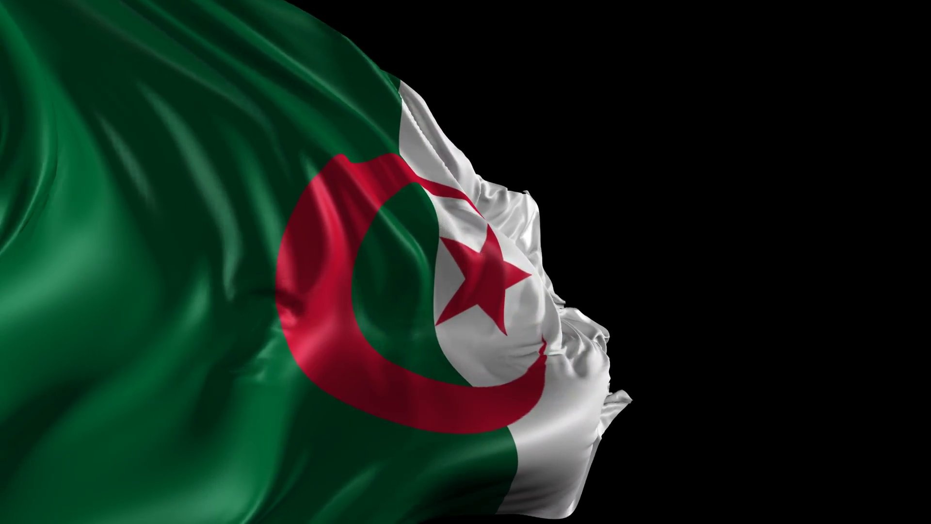 Algeria flag, HD desktop wallpaper, 1920x1080 Full HD Desktop