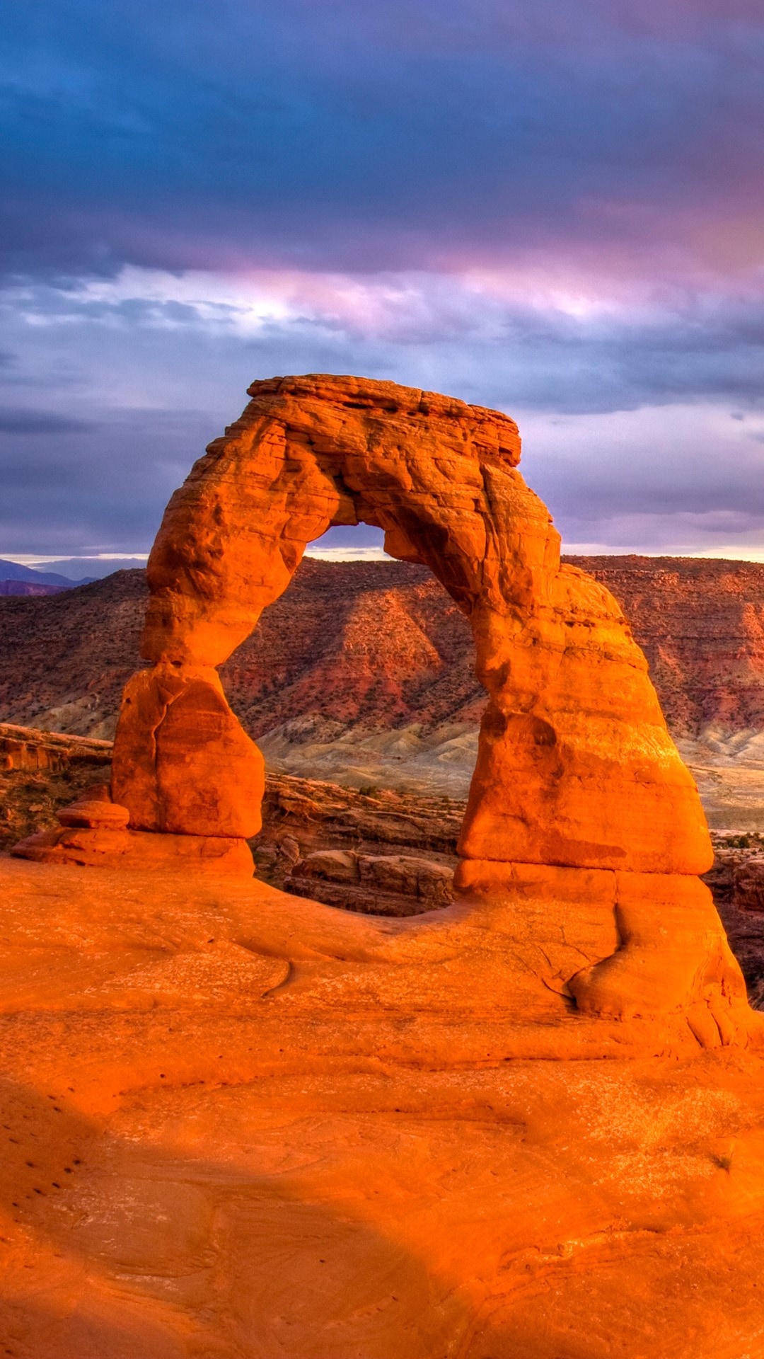 Delicate arch image, Arch in Utah, Windows 10 spotlight, Moab scenery, 1080x1920 Full HD Phone