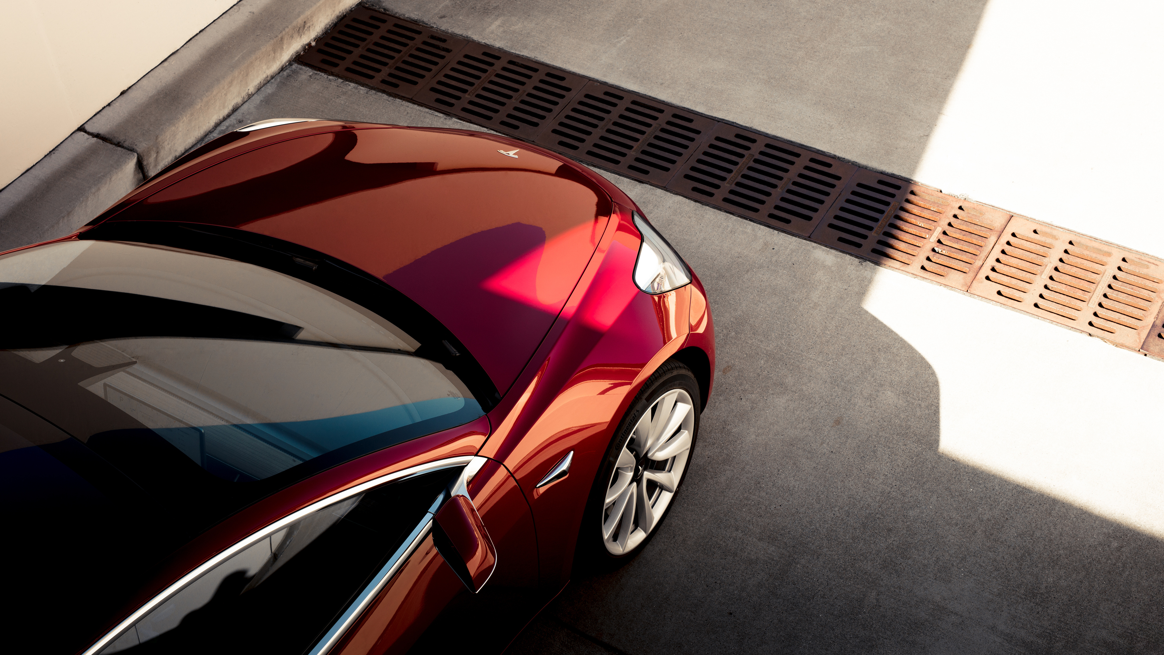 Tesla Model 3, Electric revolution, Sustainable mobility, Cutting-edge technology, 3840x2160 4K Desktop