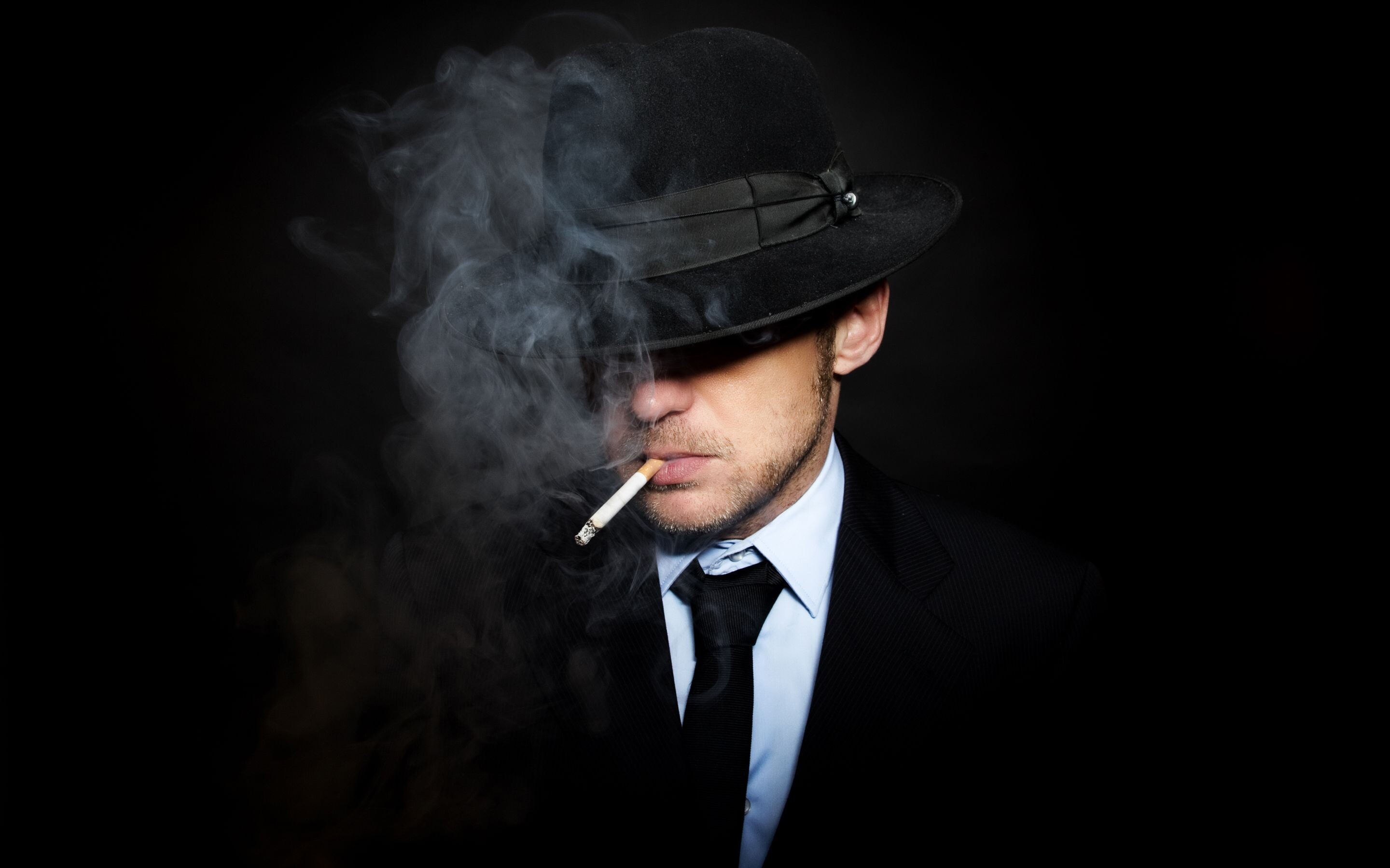Gentleman: Classic suit, Fedora, A person who is cultured, courteous, and well-educated. 2880x1800 HD Wallpaper.