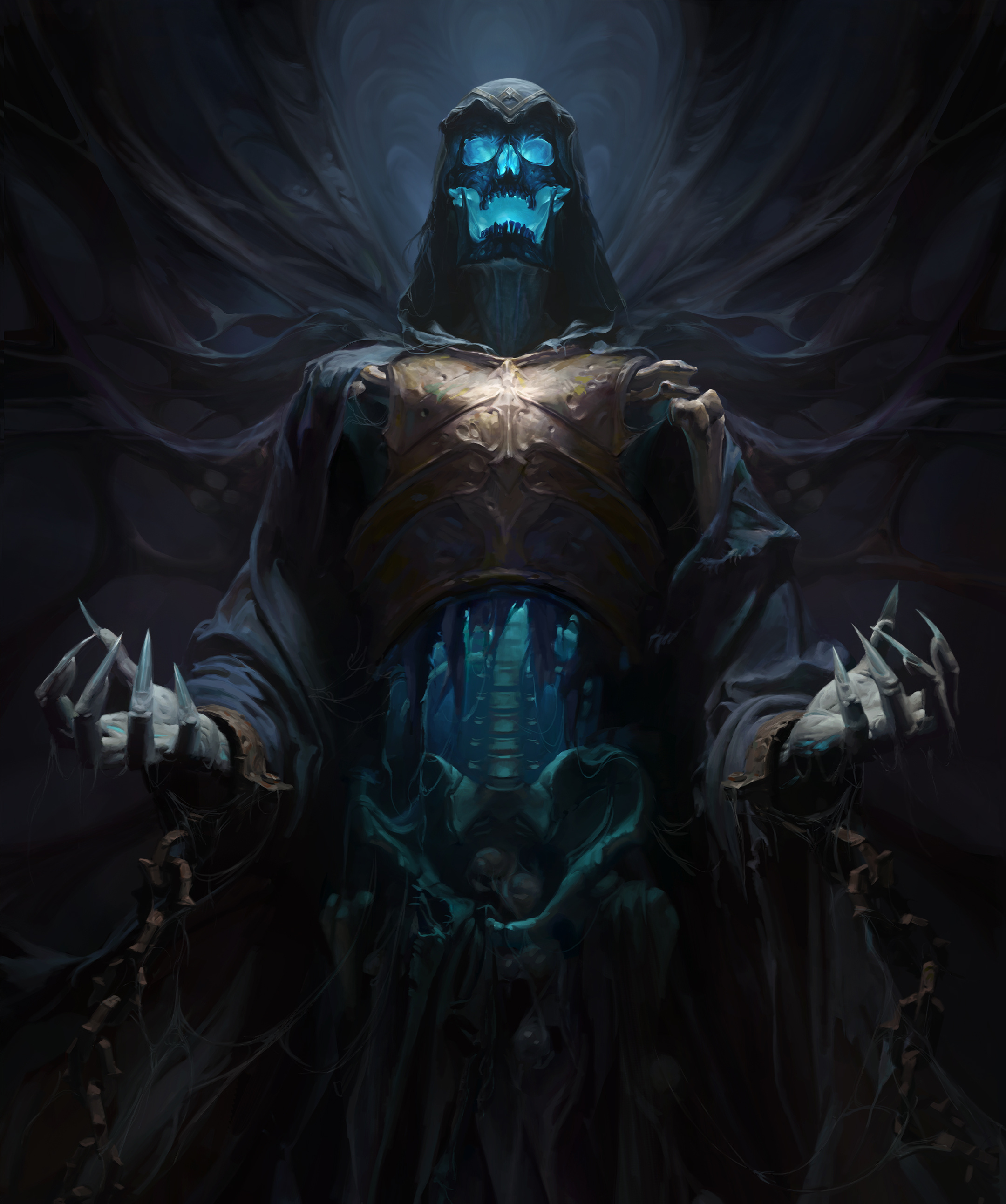 Diablo Immortal: Lord Martanos, A world boss in Mount Zavain in Blizzard's F2P MMO. 2160x2590 HD Background.