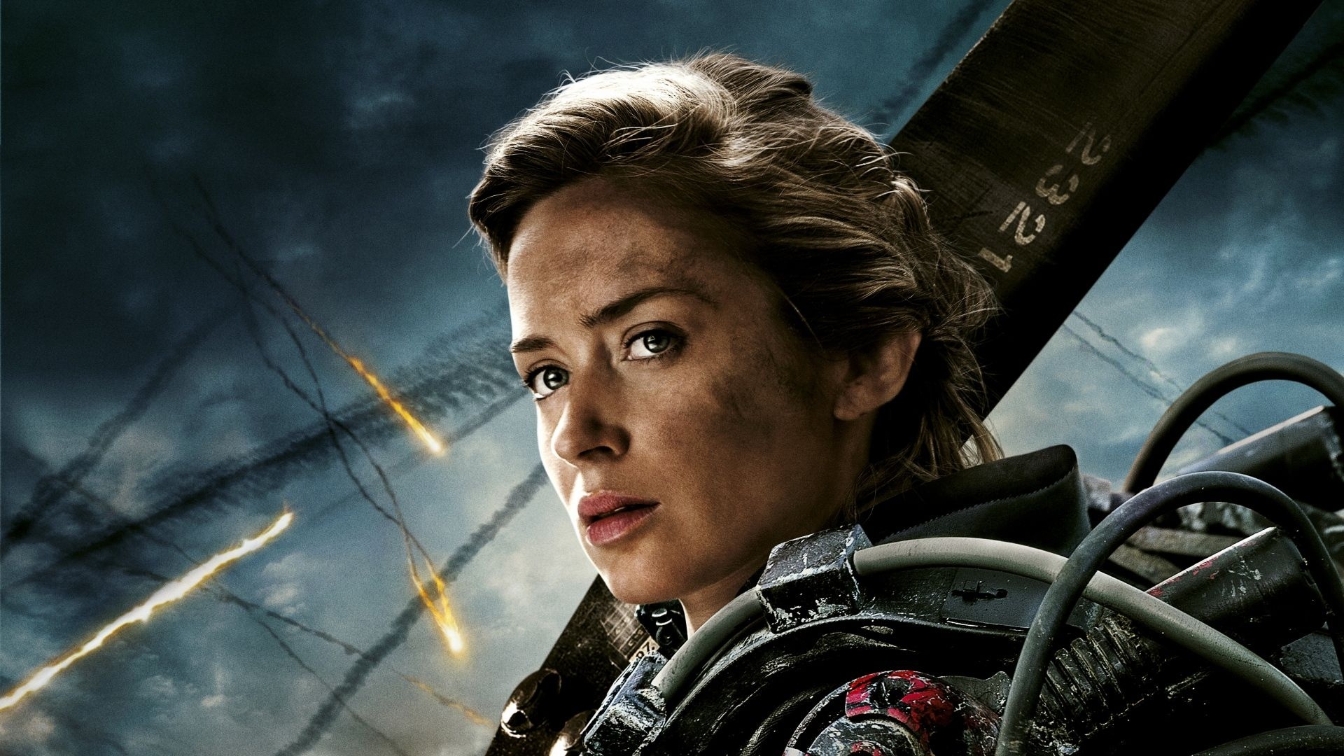 Edge of Tomorrow: Emily Blunt as Rita, The epic action, Sci-fi thriller. 1920x1080 Full HD Wallpaper.