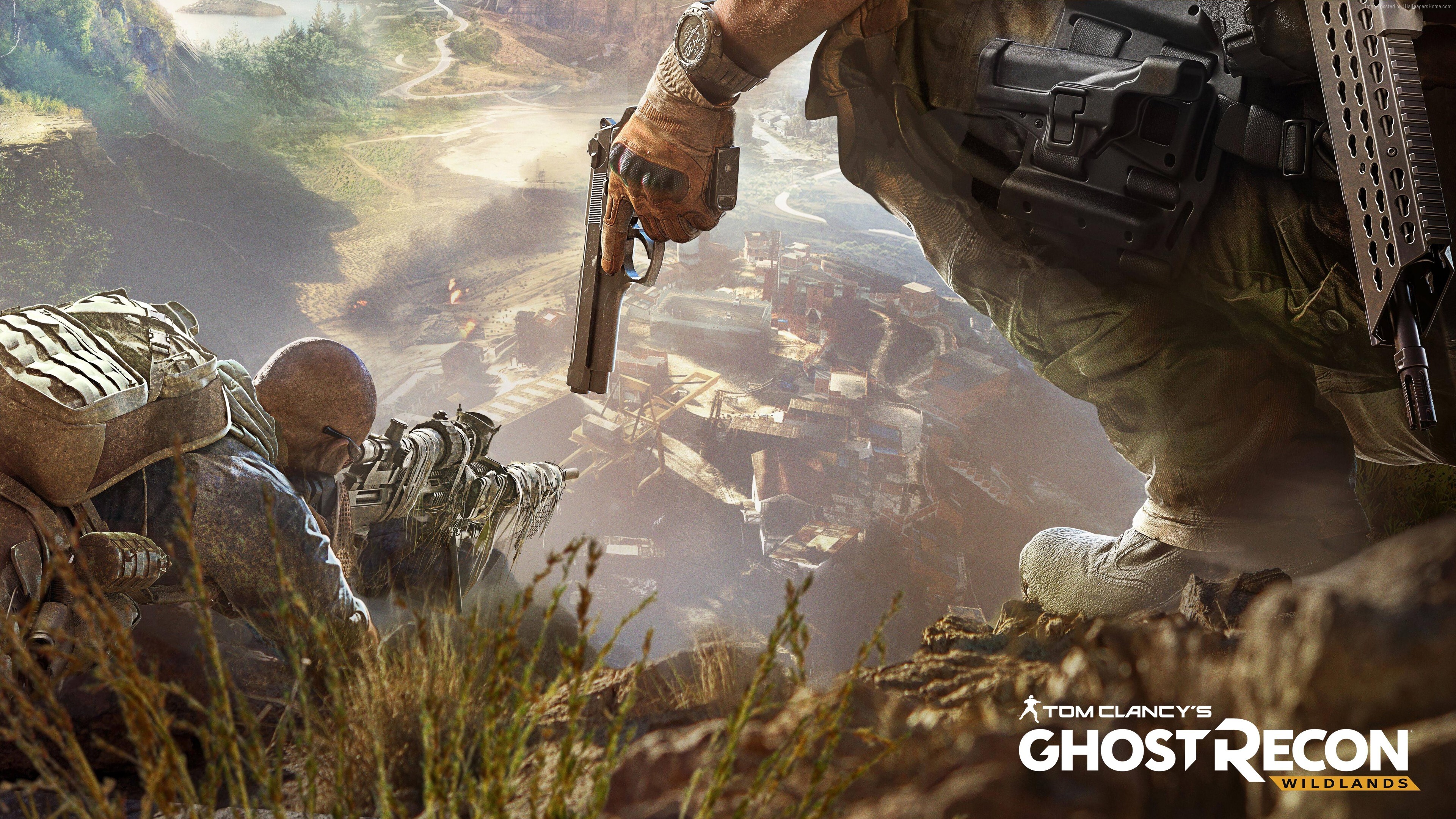 Ghost Recon: Wildlands: The first game in the Tom Clancy's series to feature an open-world environment. 3840x2160 4K Background.