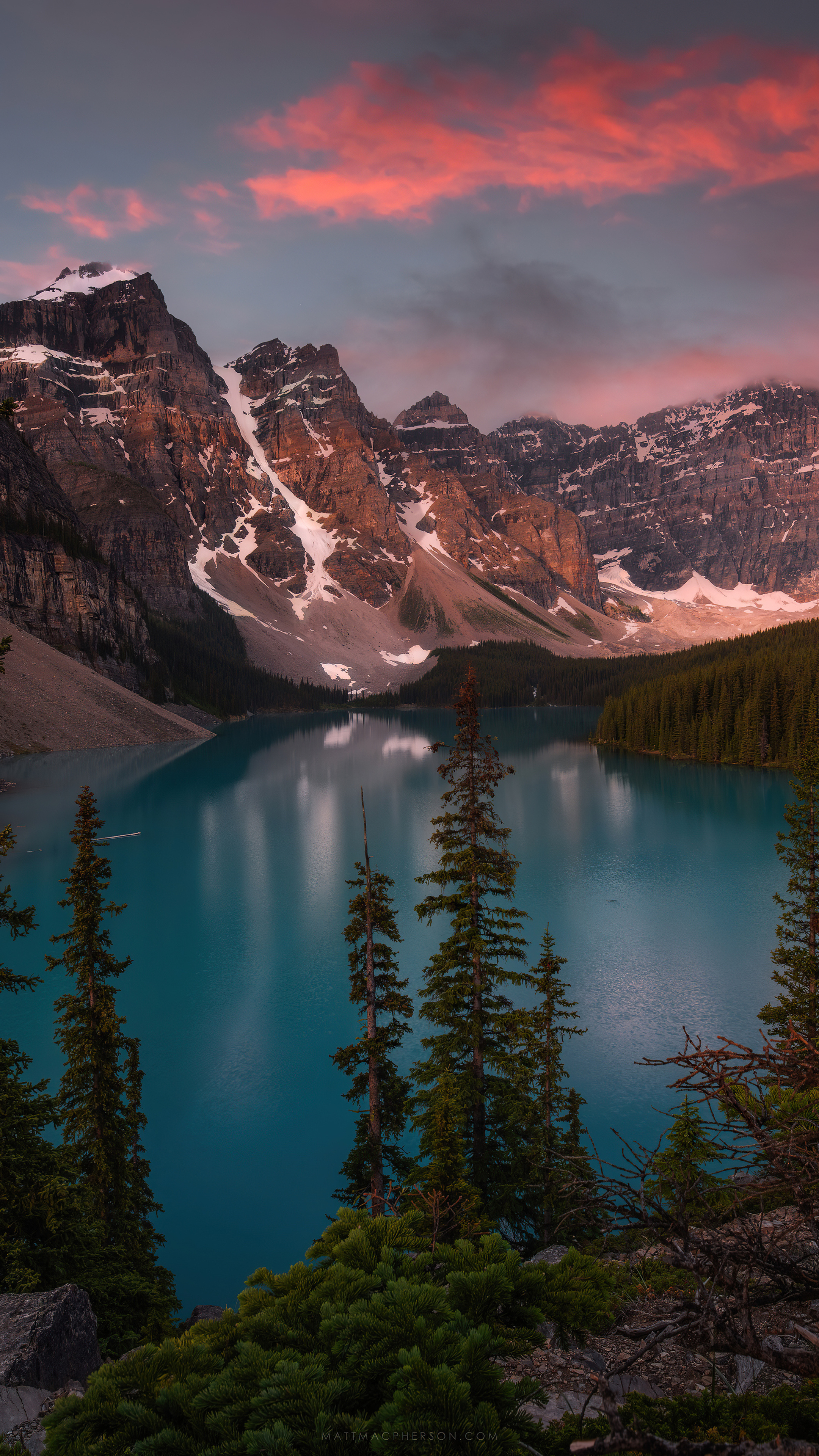 Moraine Lake, Sony Xperia wallpapers, 4K images, Stunning scenery, 2160x3840 4K Phone