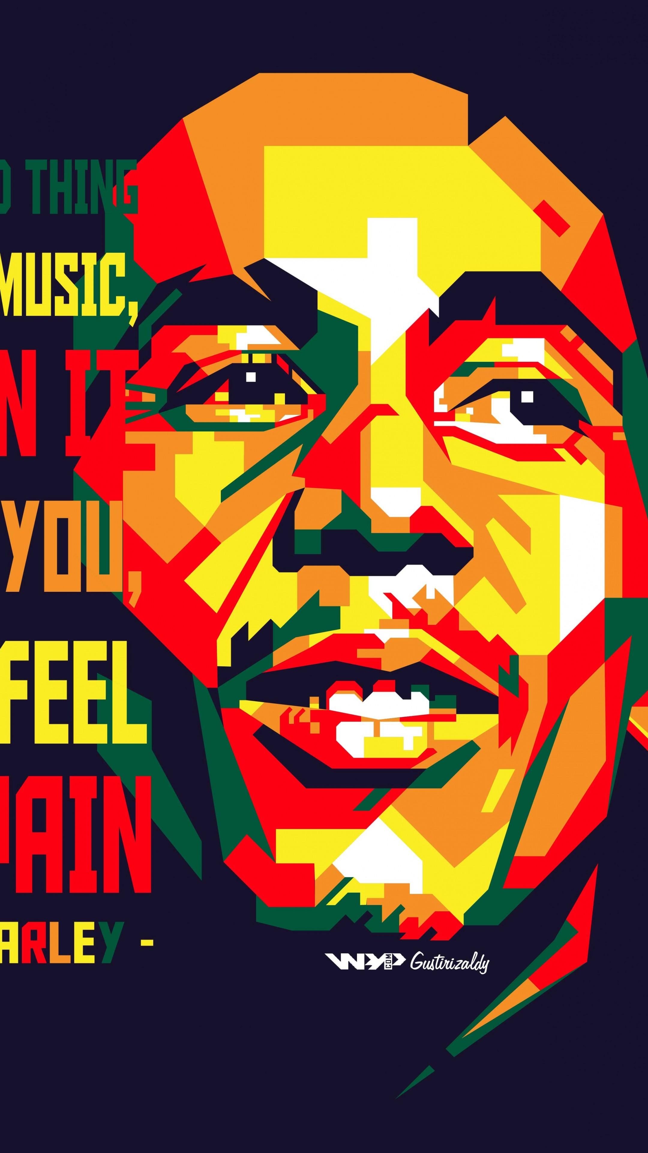 Bob Marley: One of the pioneers of reggae, Iconic figure. 2160x3840 4K Wallpaper.