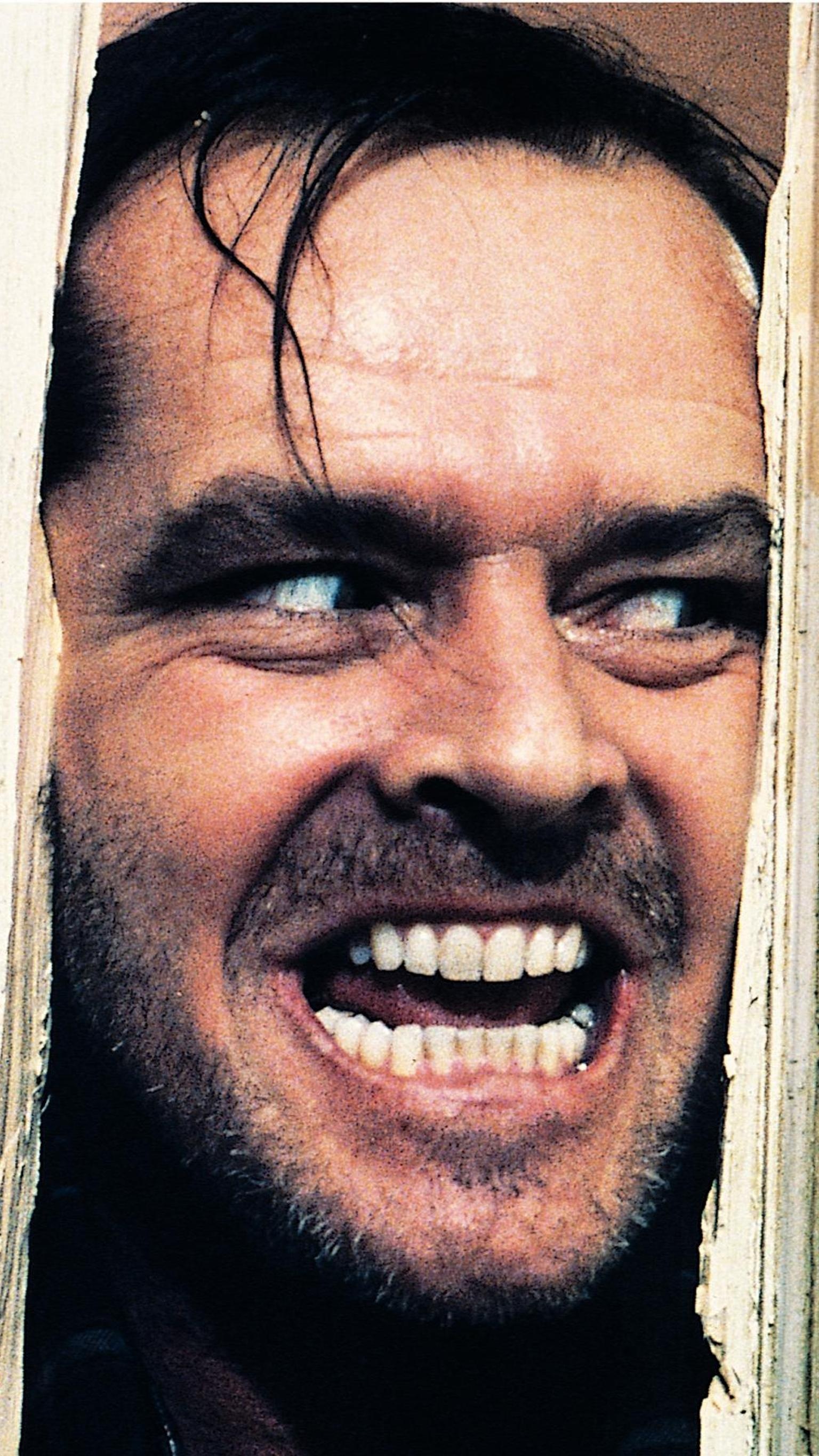 Jack Nicholson, Eerie atmosphere, The Shining, Haunting visuals, 1540x2740 HD Phone