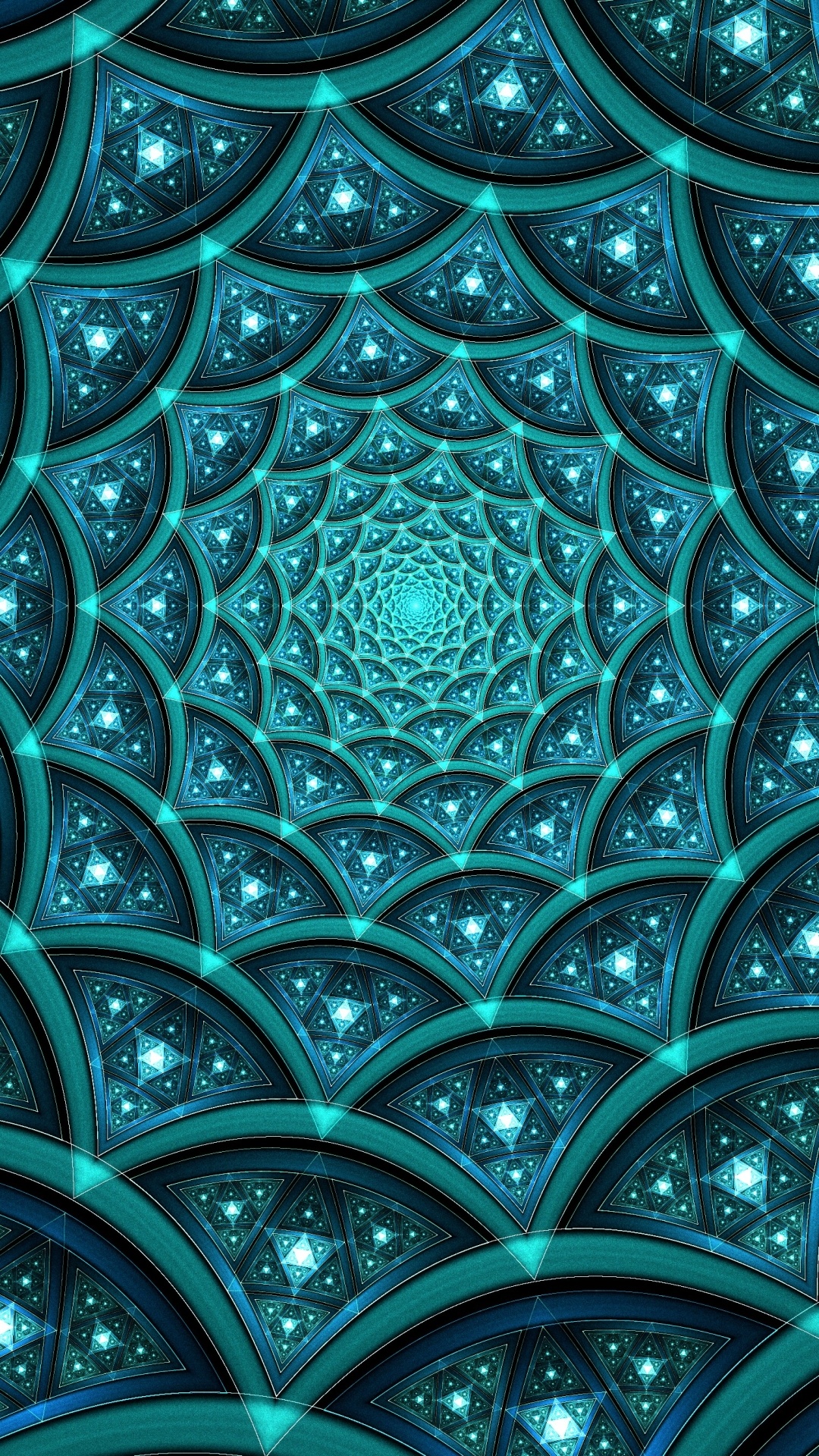 Abstract fractal art, Captivating visuals, Unique patterns, Mesmerizing designs, 1080x1920 Full HD Handy